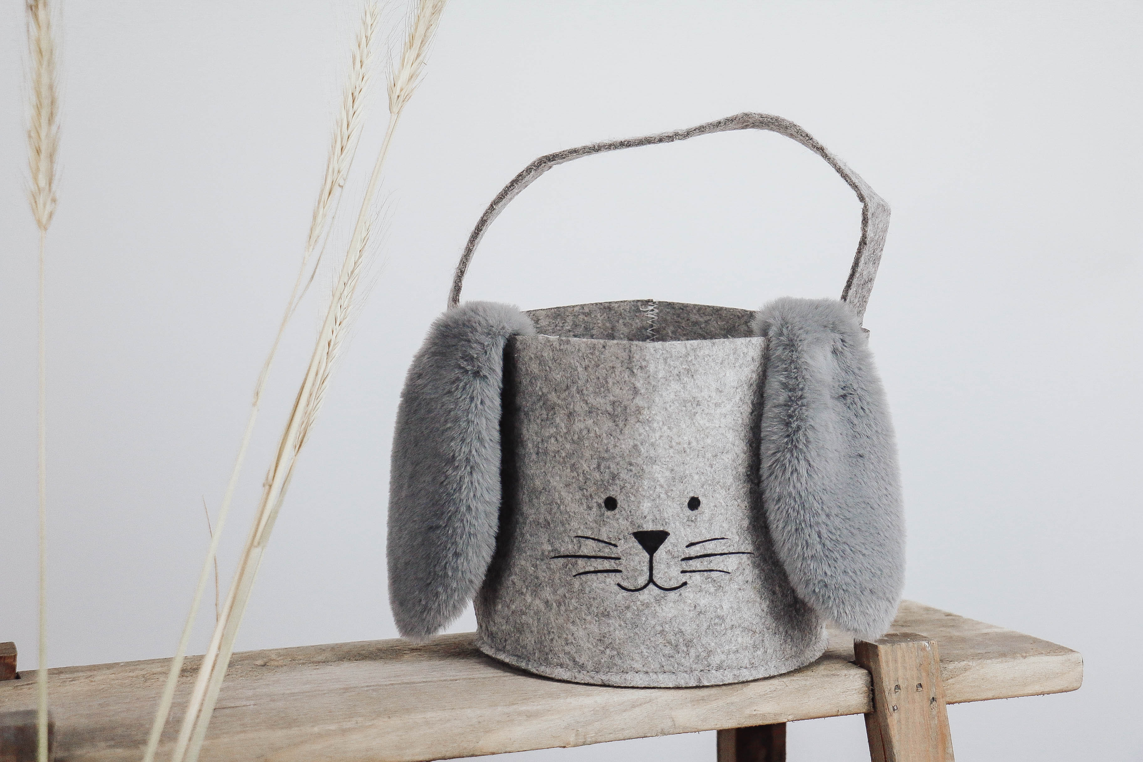 IMG_9827 Osterkörbchen - Filz grau