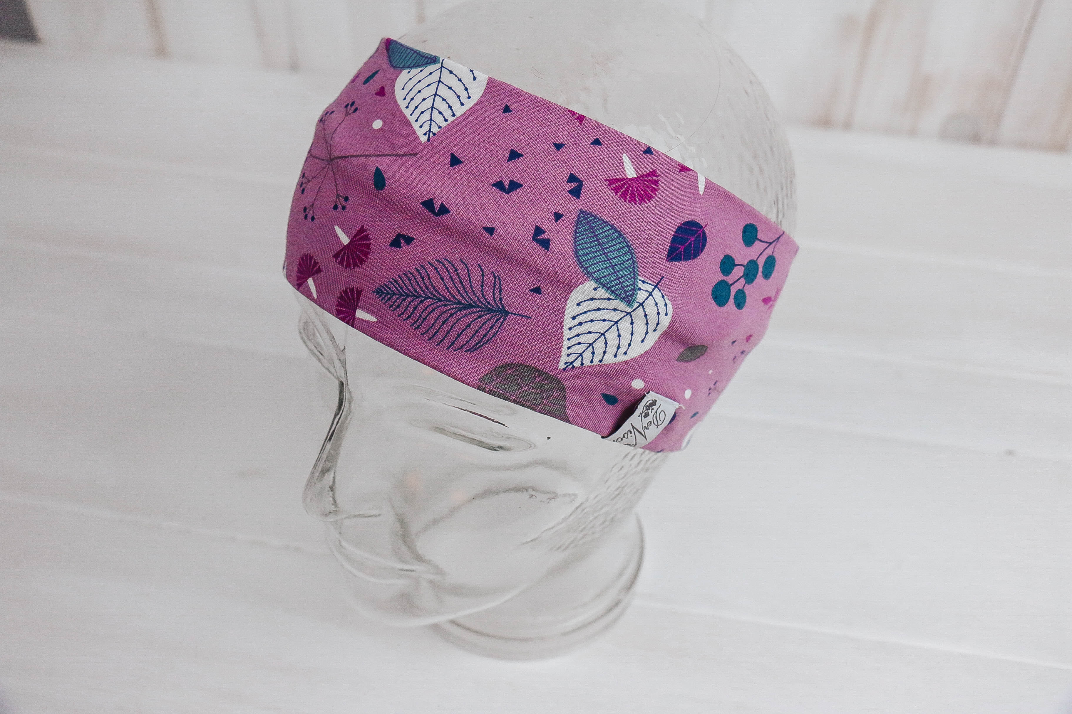 IMG_9213 Jersey Stirnband *Blättertanz lila*