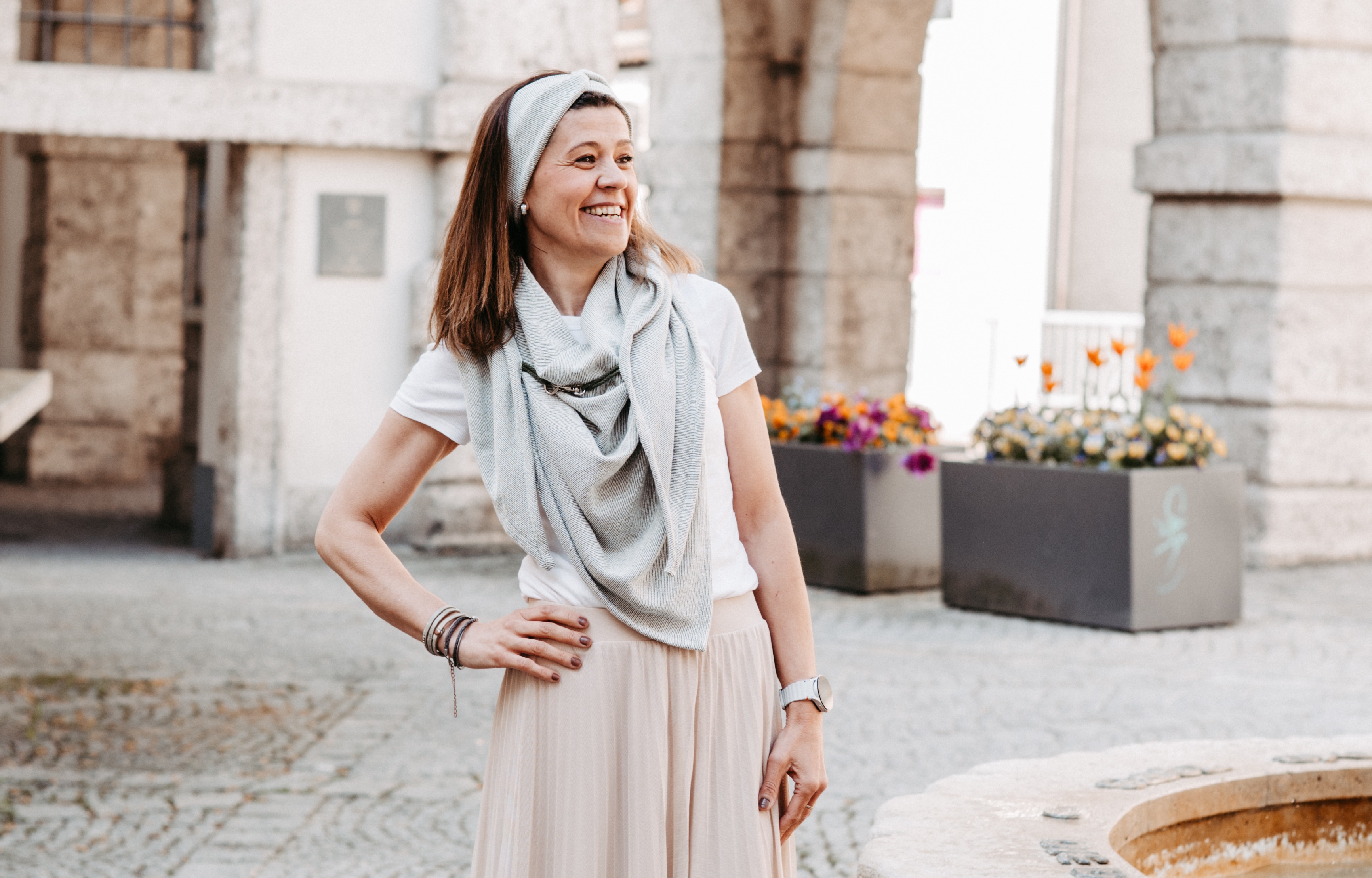 Dreieckstuch Sommer grün Dreieckstuch Sommer grün