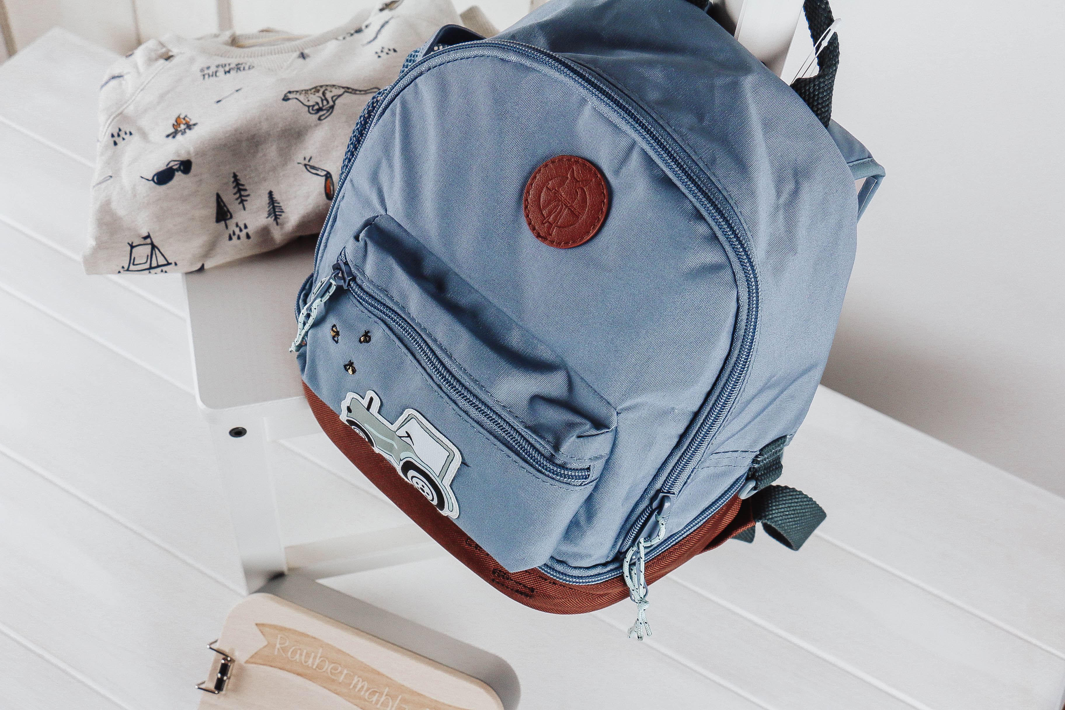 Nischenladen-36i9S8MknoPwXi2 Kinderrucksack Traktor blau