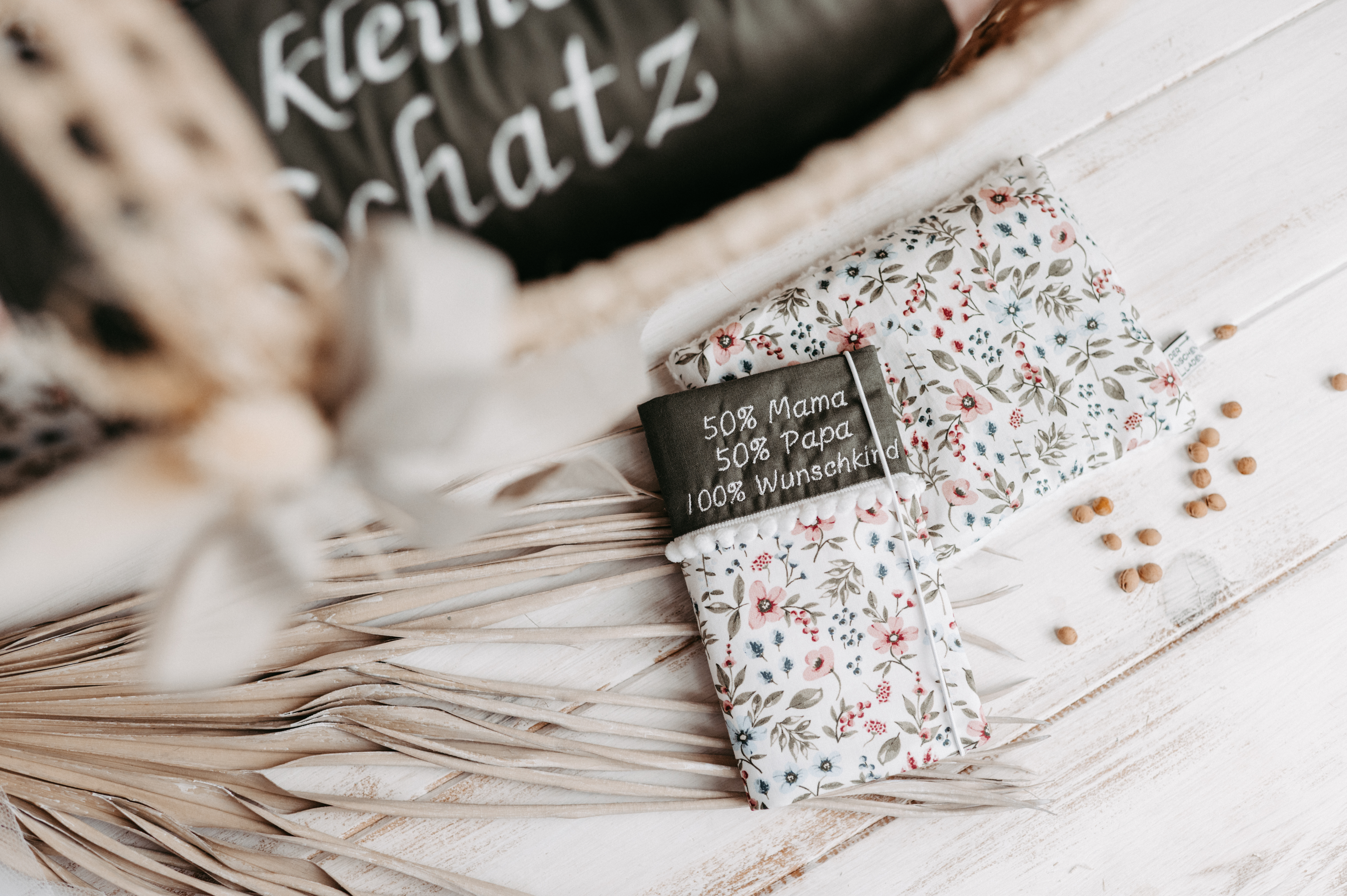 Bettschlange Blumen rosa/grün Bettschlange Blumen rosa/grün