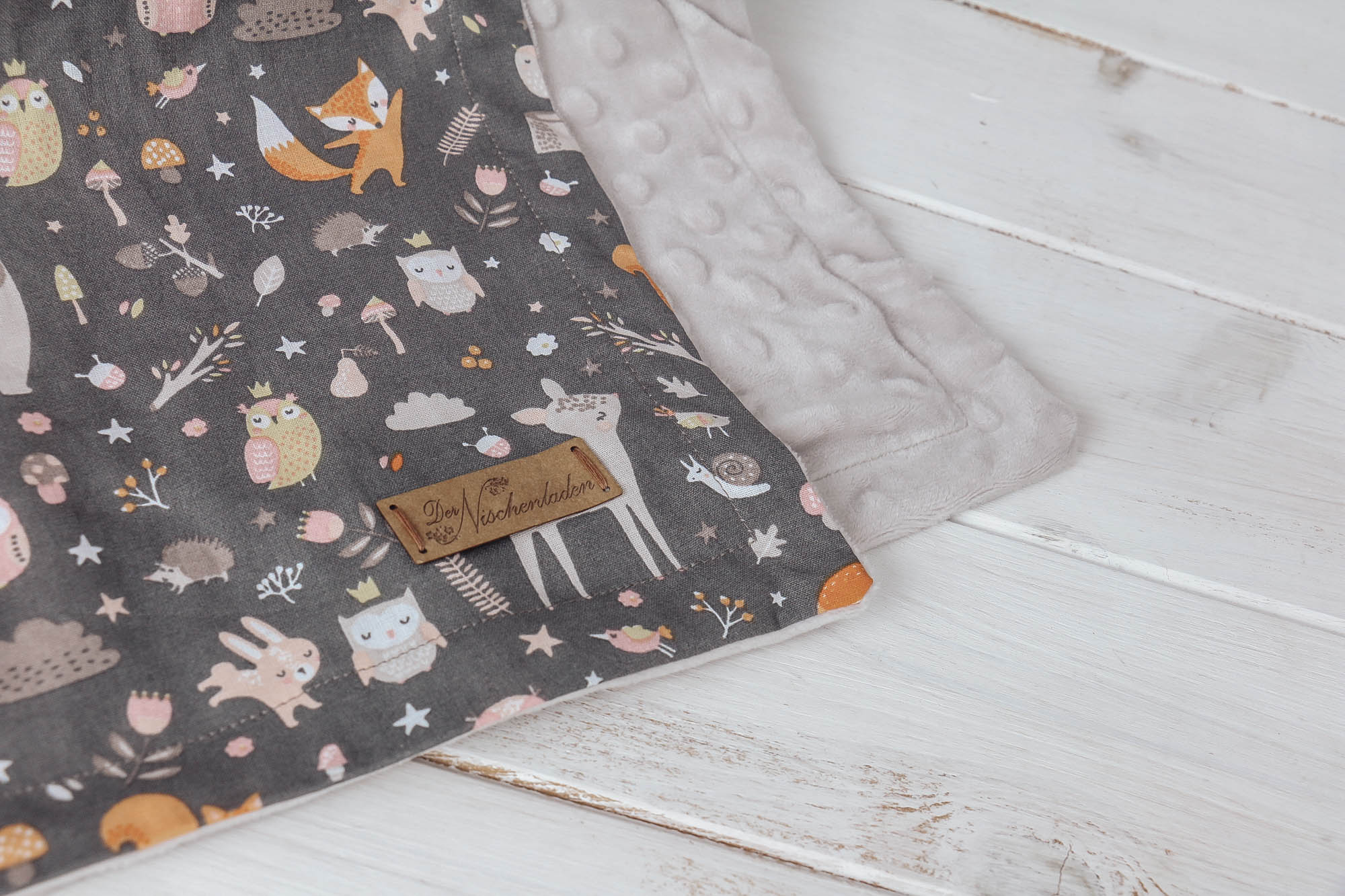 IMG_8552 Babydecke *Waldtiere* grau