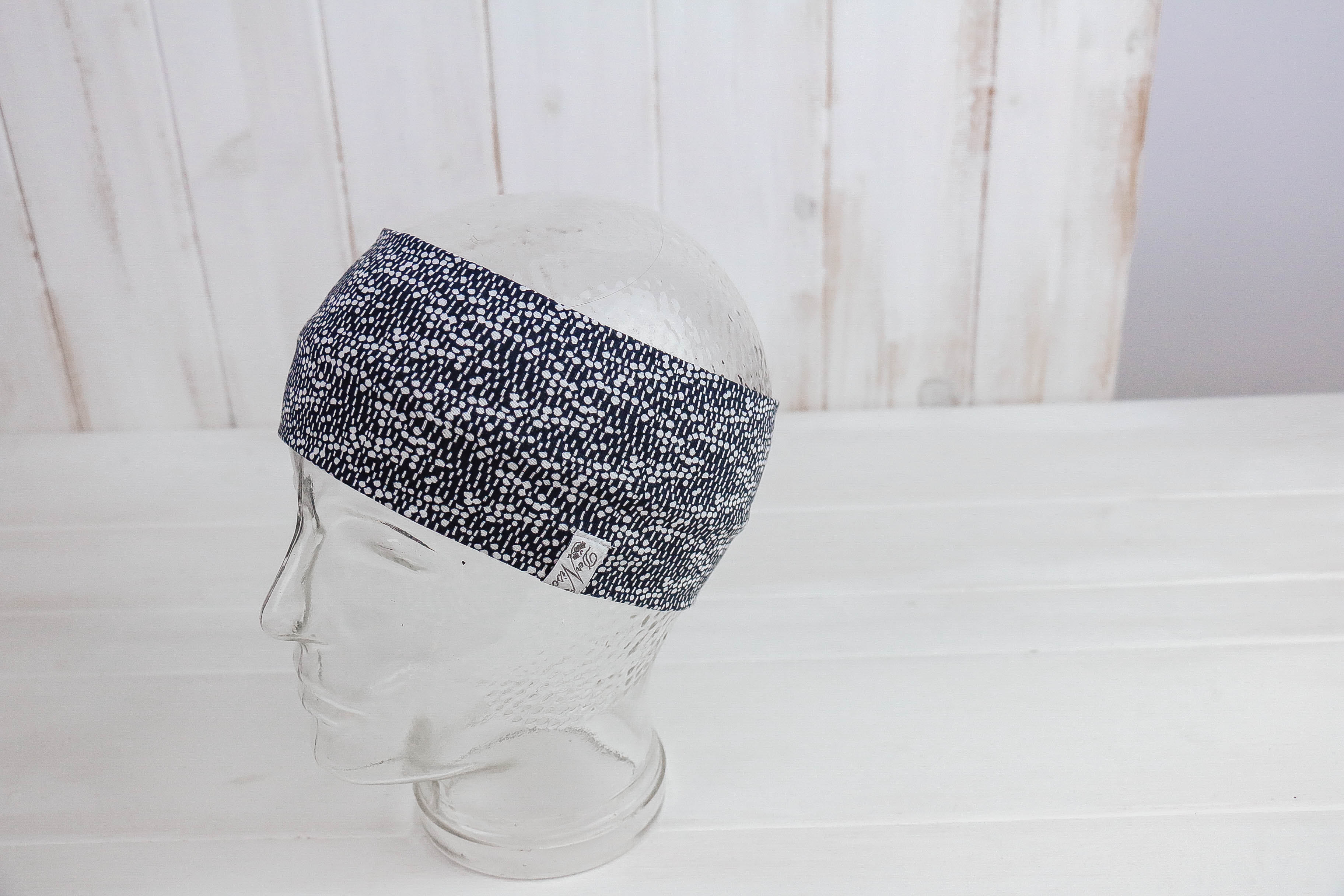 IMG_9185 Jersey Stirnband *Navy & White*