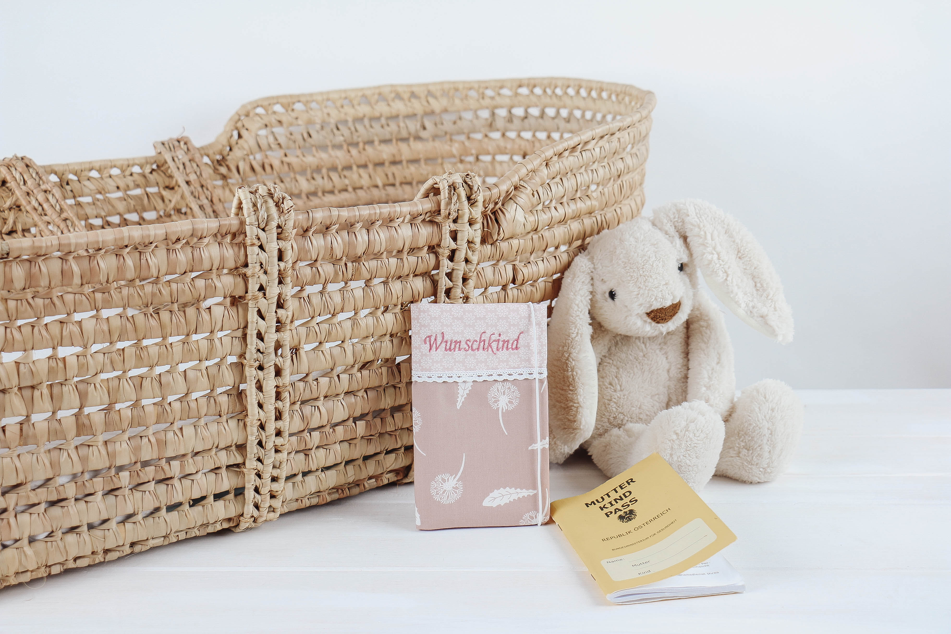 Nischenladen-45 Mutter-Kind-Passhülle Pusteblume altrosa