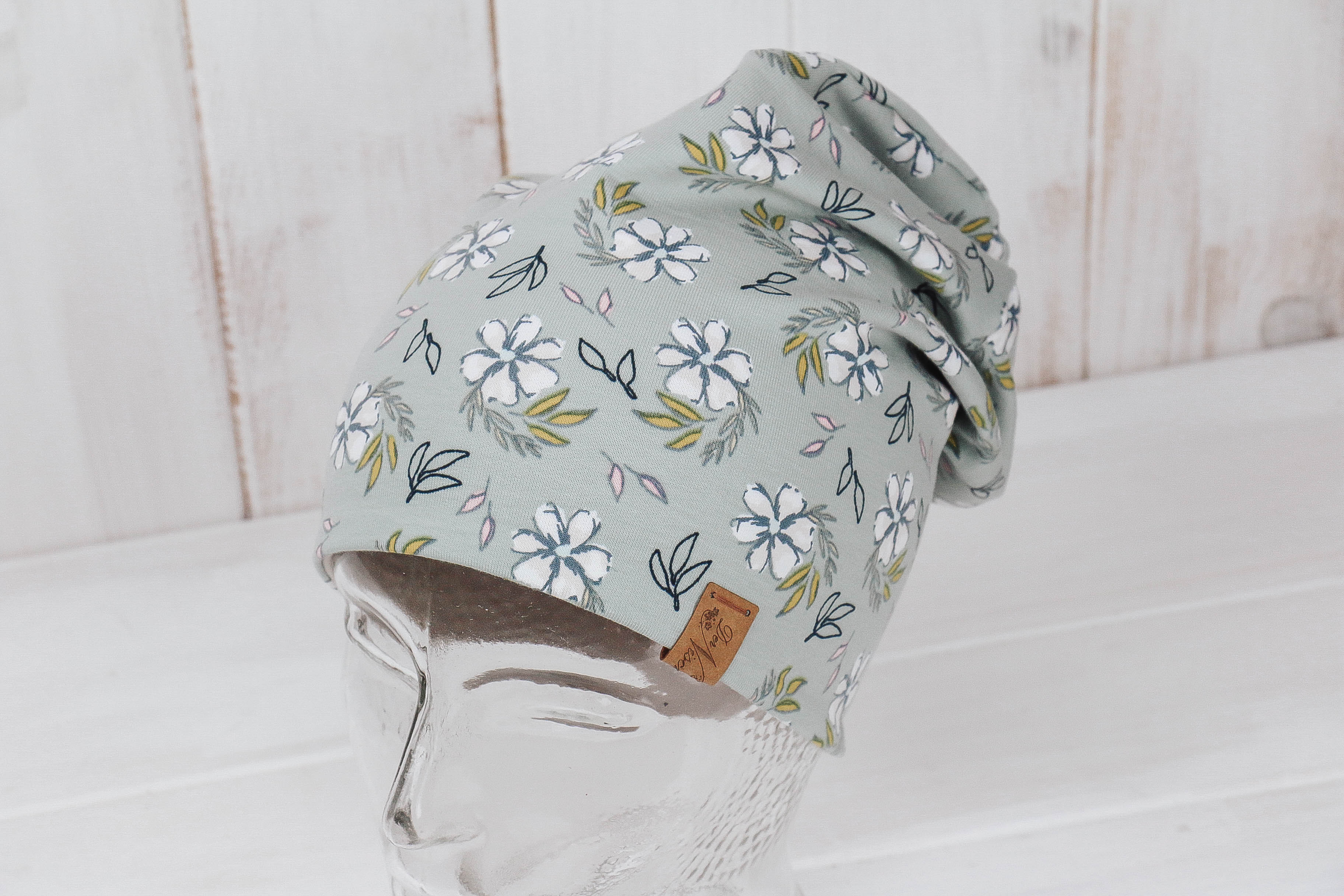 IMG_9533 Jersey Haube *Blüten mint/natur*