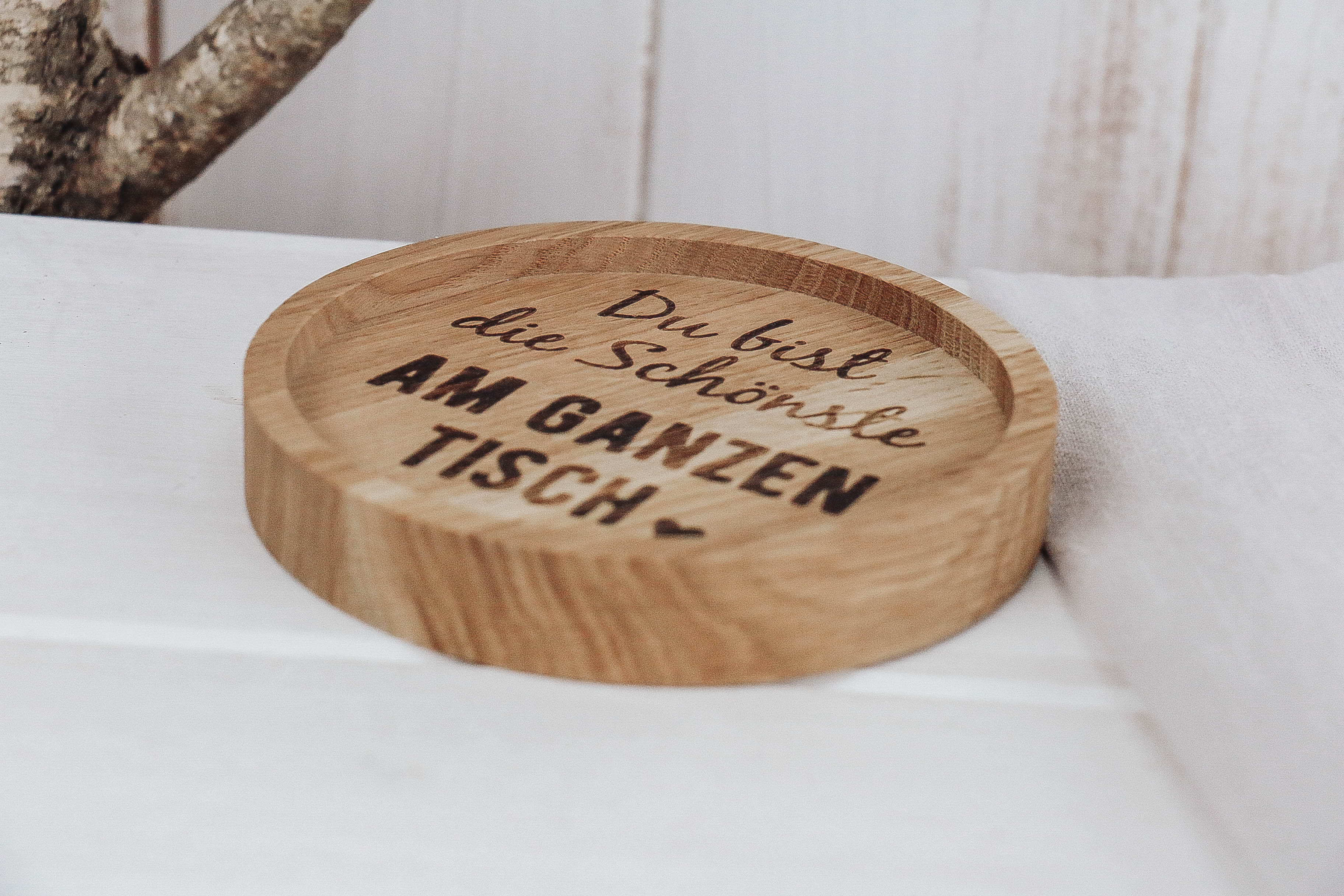 nischenladen-167 Untersetzer *Du bist die Schönste am ganzen Tisch*