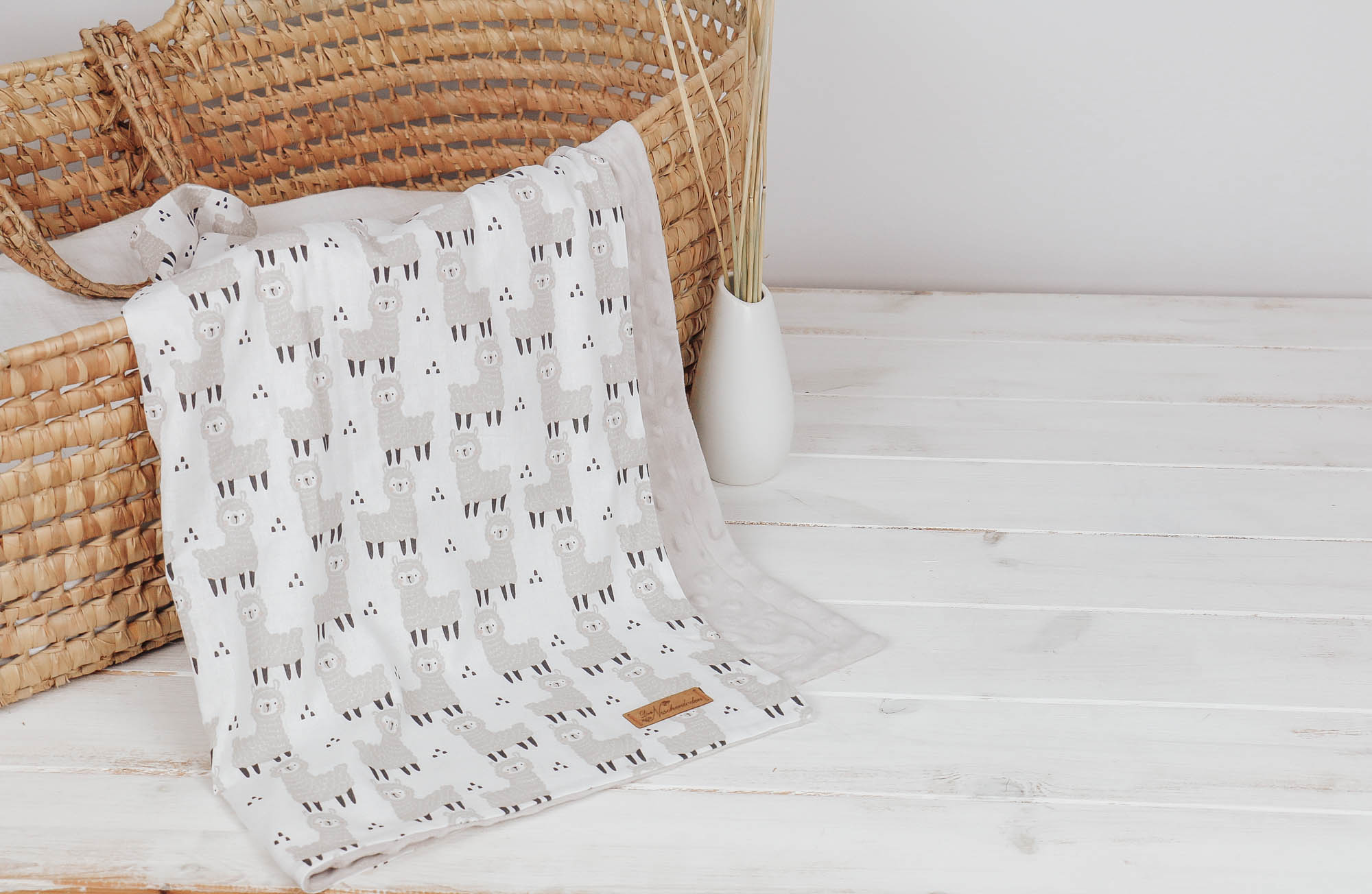 IMG_8544 Babydecke *Lama* taupe