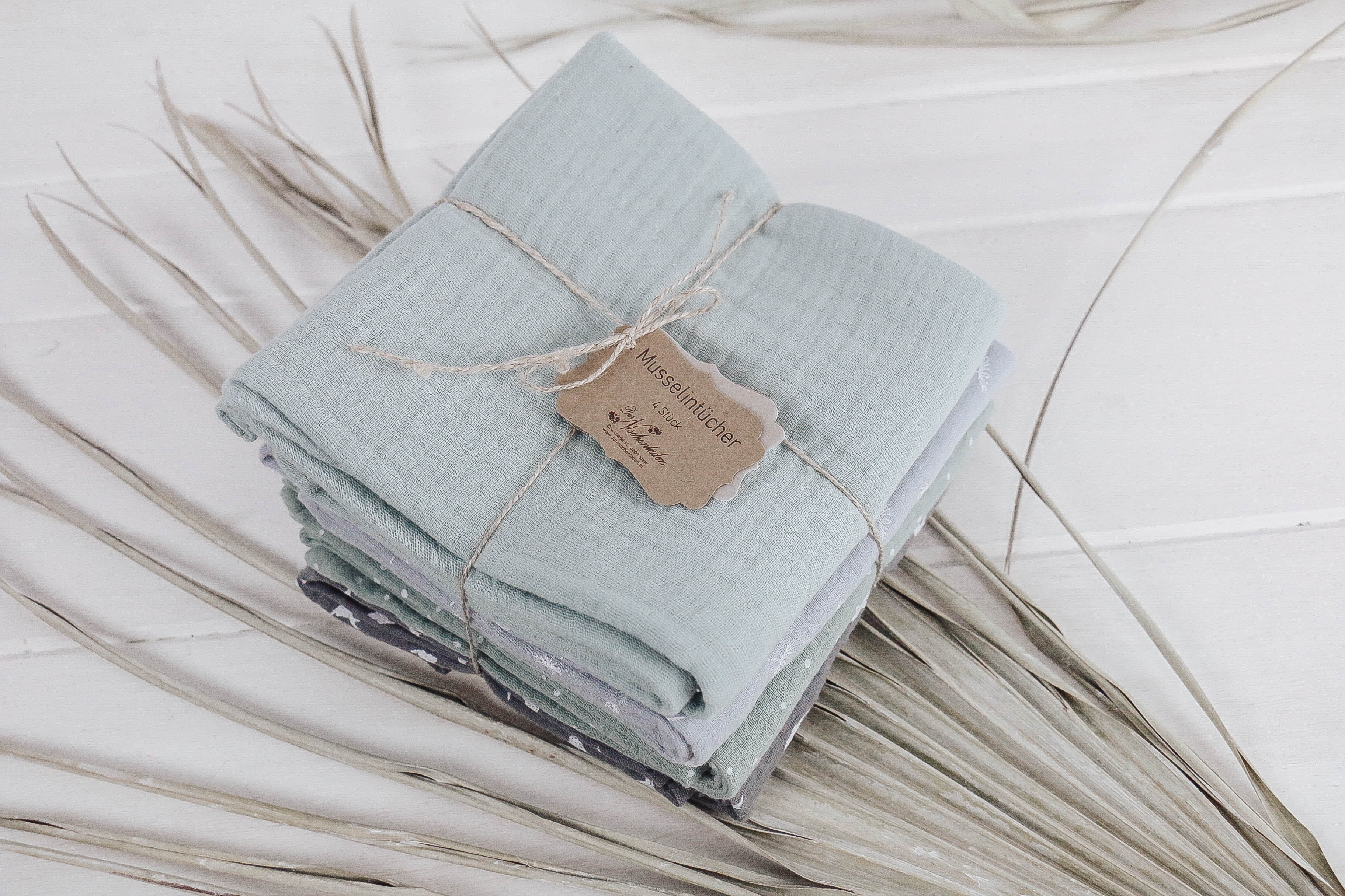 IMG_8776 Musselintücher 4er mint-grau
