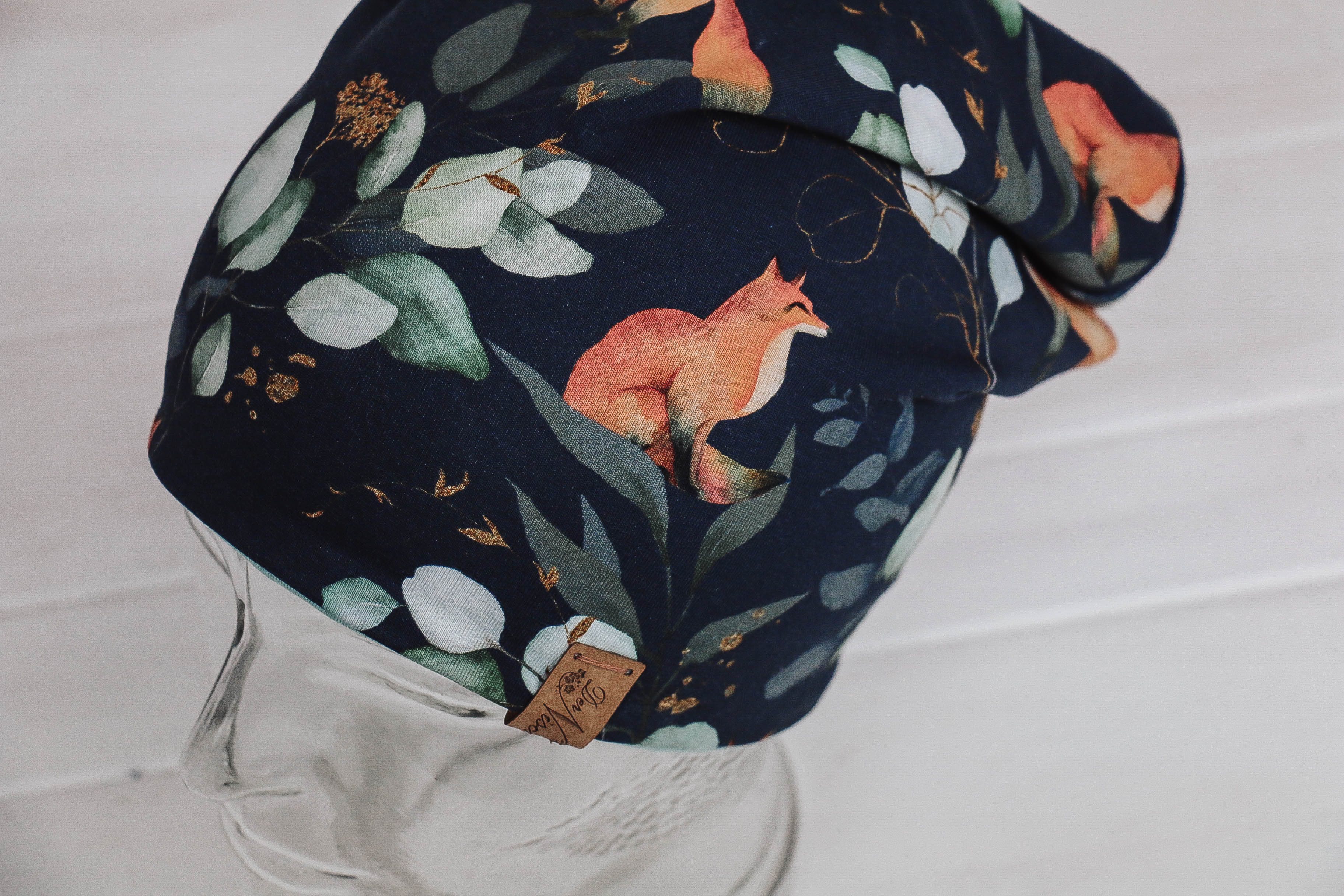 Jersey Haube *Fox navi/mint*