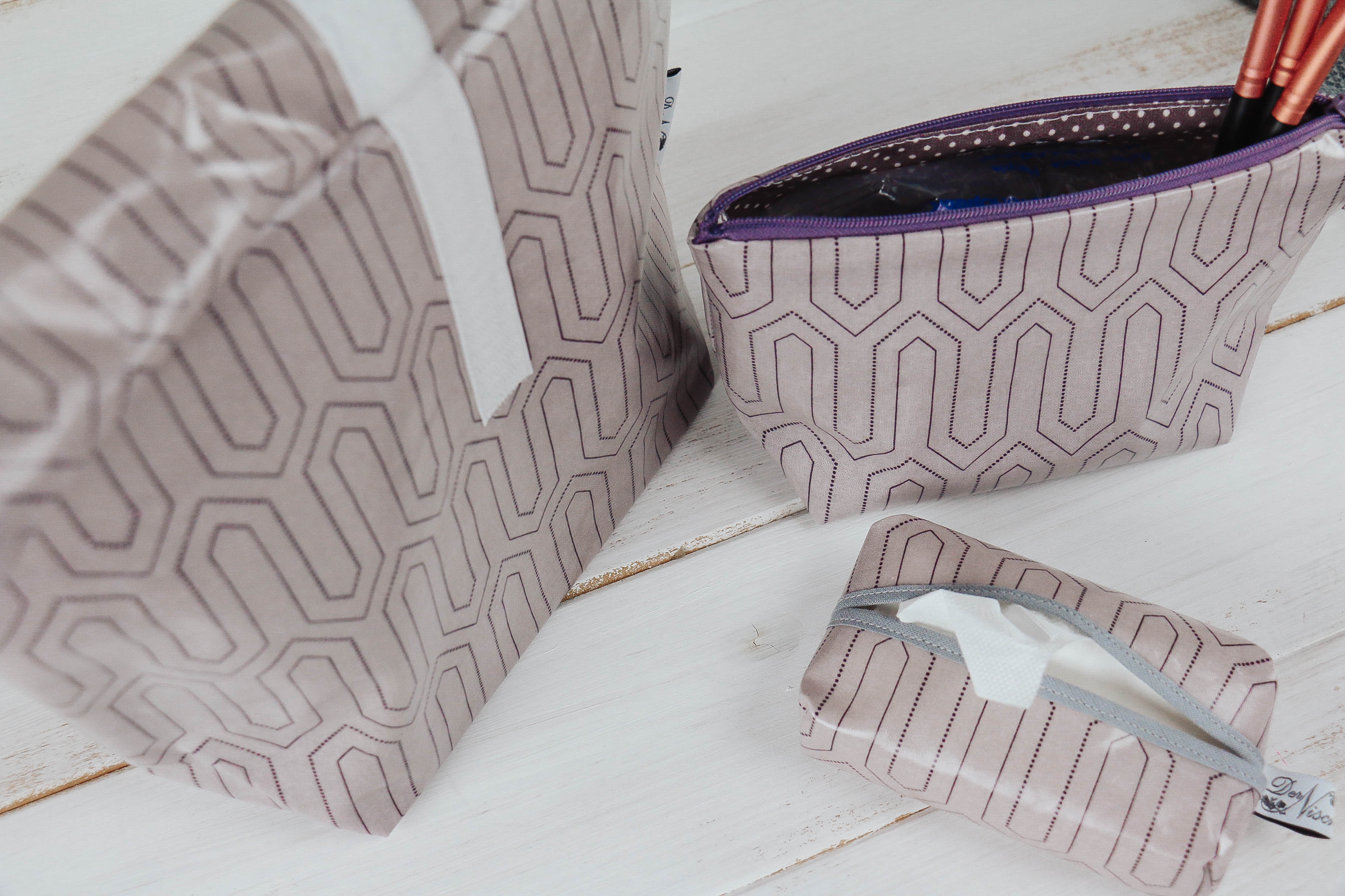 nischenladen-103hCthP4vH5RFw0 Wachstuchtäschchen Labyrinth rose