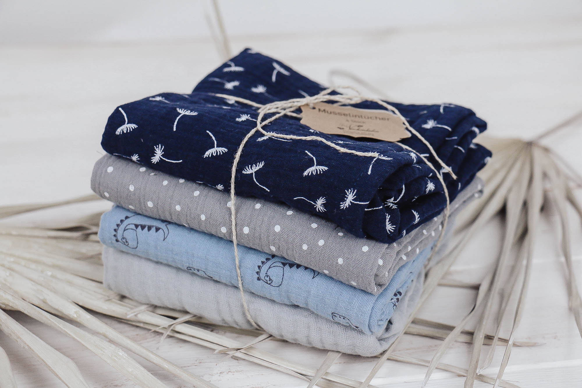 IMG_8337 Musselintücher 4er blau-grau