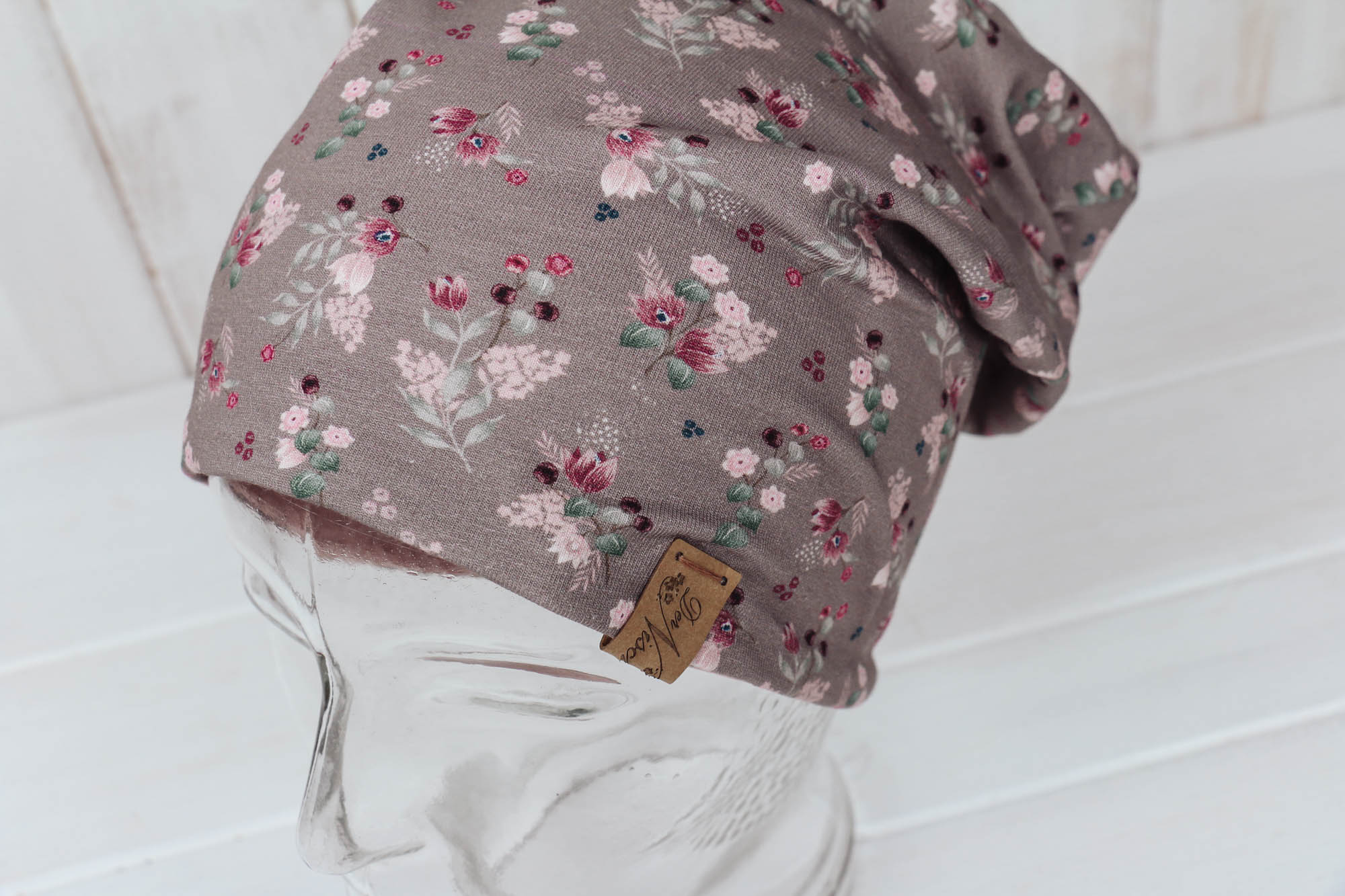 IMG_8439 Jersey Haube Blümchen *mauve-hellrosa*