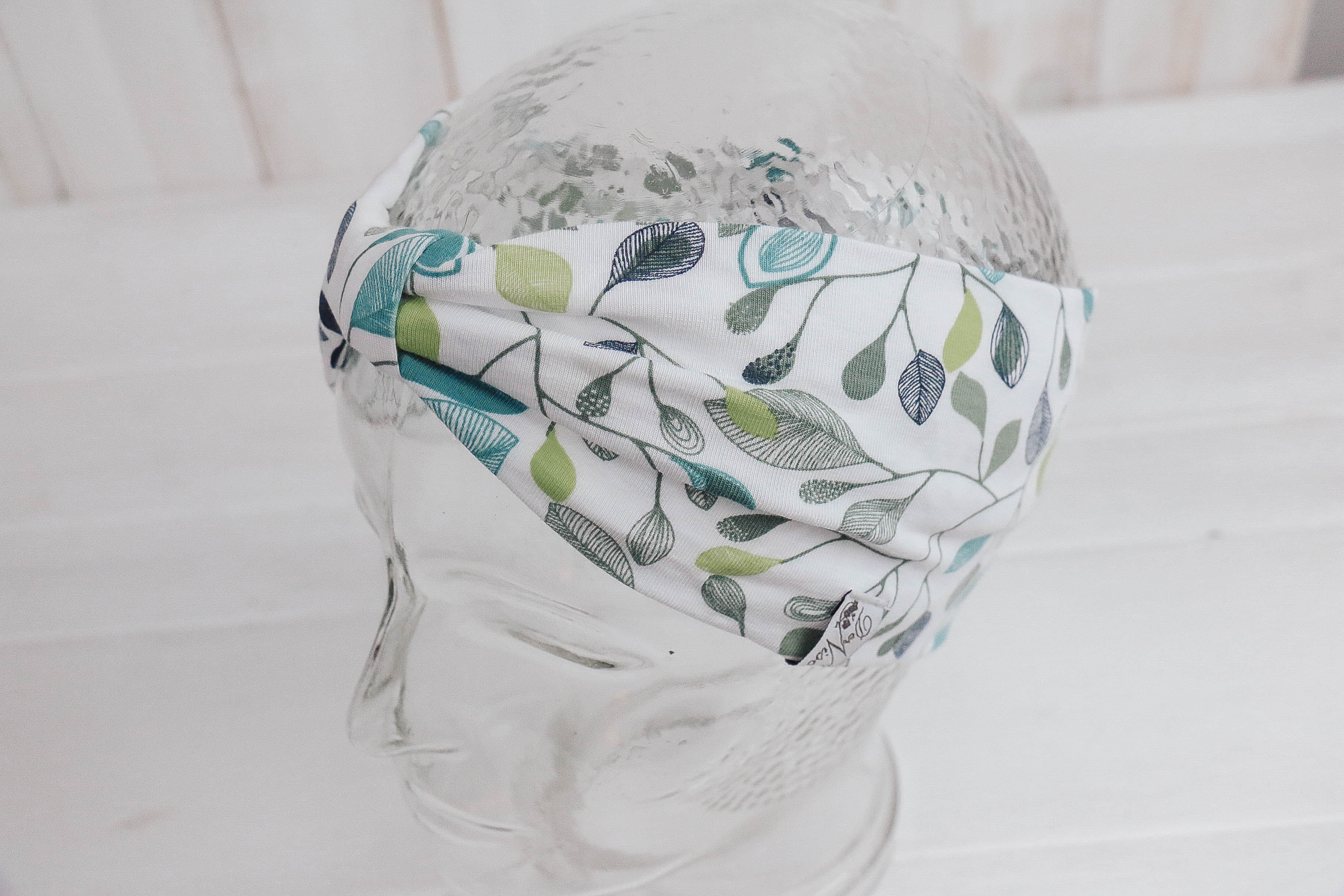 IMG_9160 Jersey Stirnband *Blättertanz weiß*