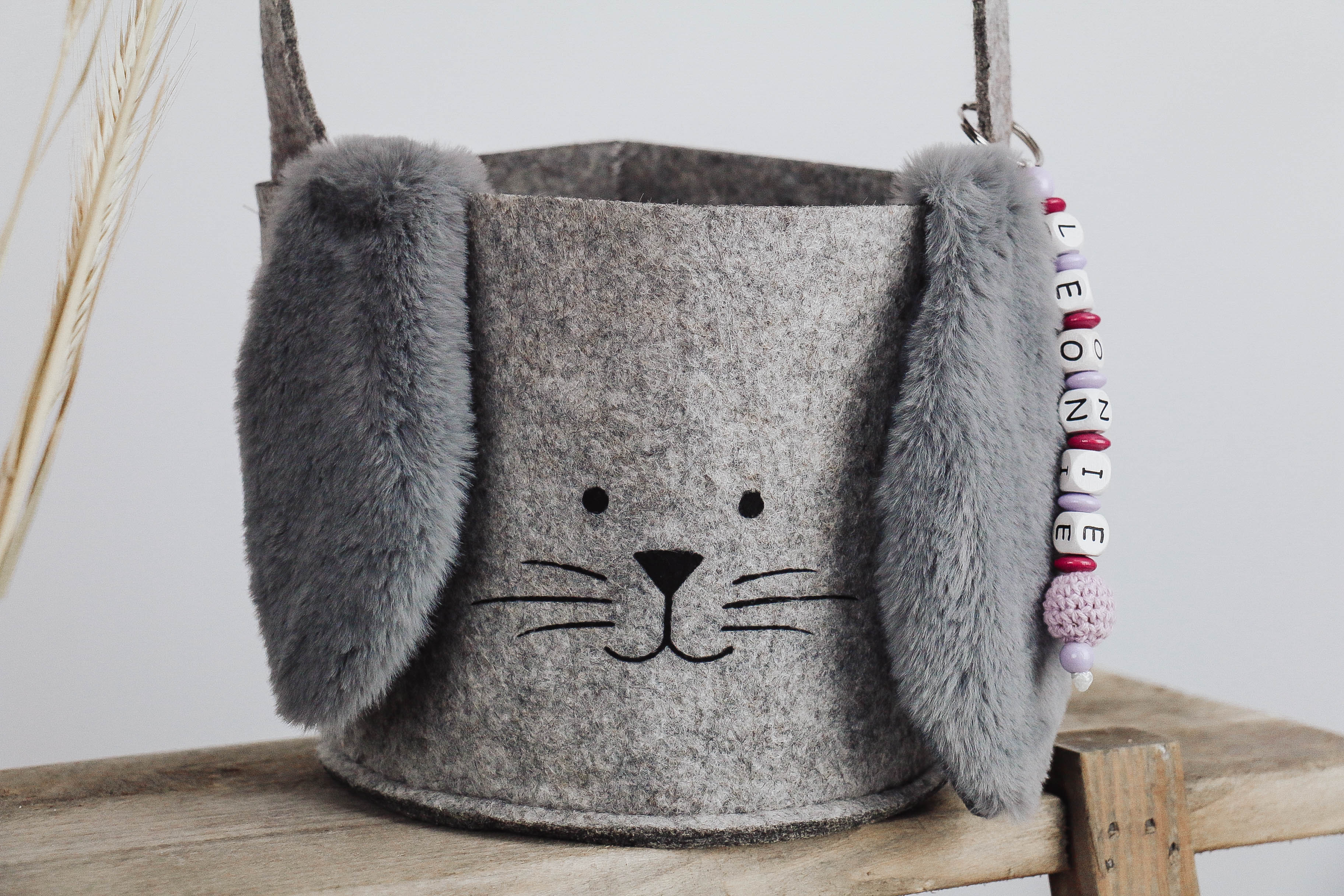 IMG_9825 Osterkörbchen - Filz grau