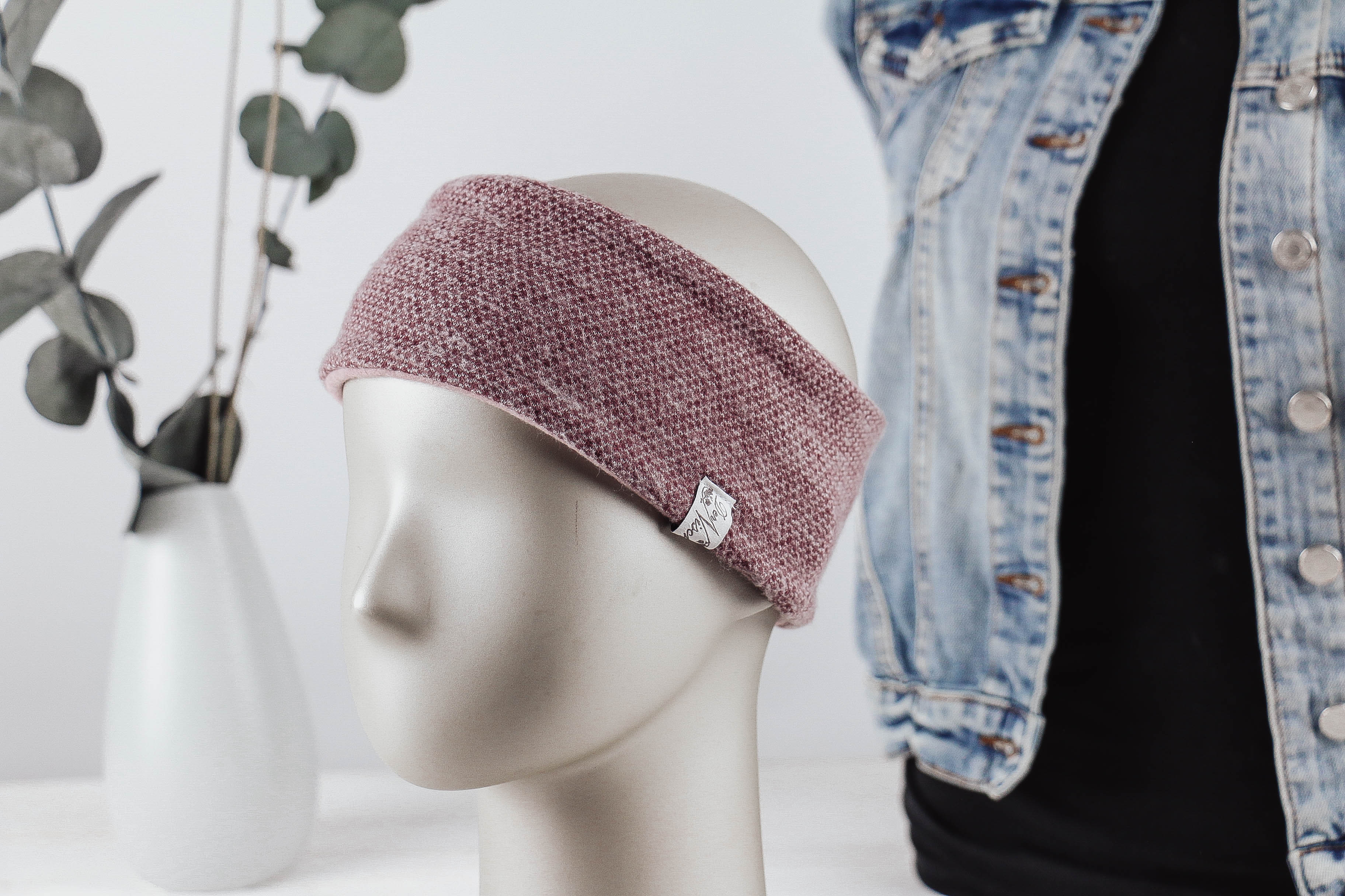 Stirnband gerade bordeaux