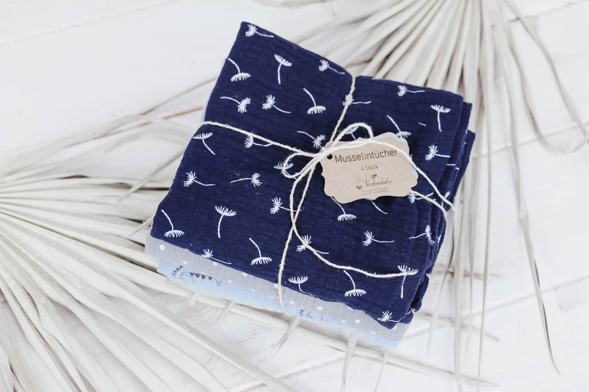 IMG_8340 Musselintücher 4er blau-grau