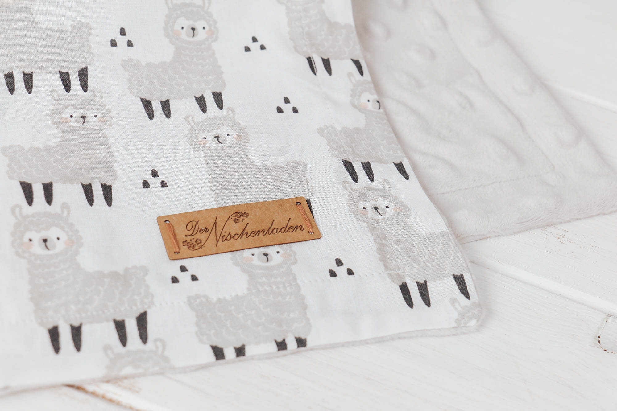 IMG_8547 Babydecke *Lama* taupe