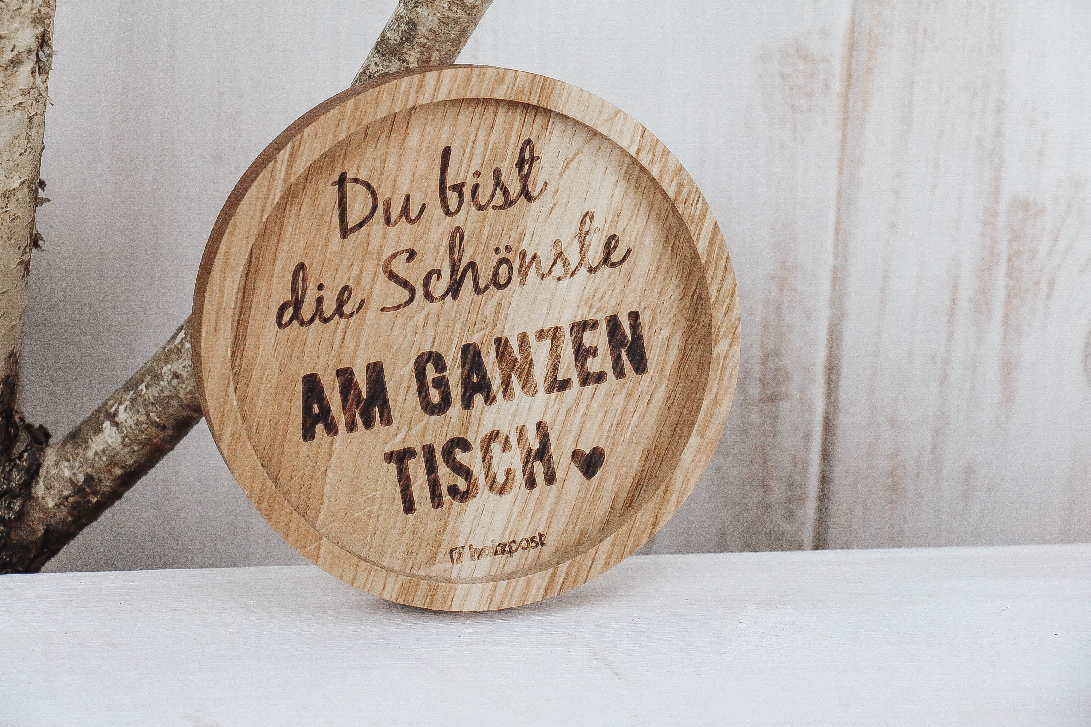 nischenladen-153MEetHvnlkH6QK Untersetzer *Du bist die Schönste am ganzen Tisch*