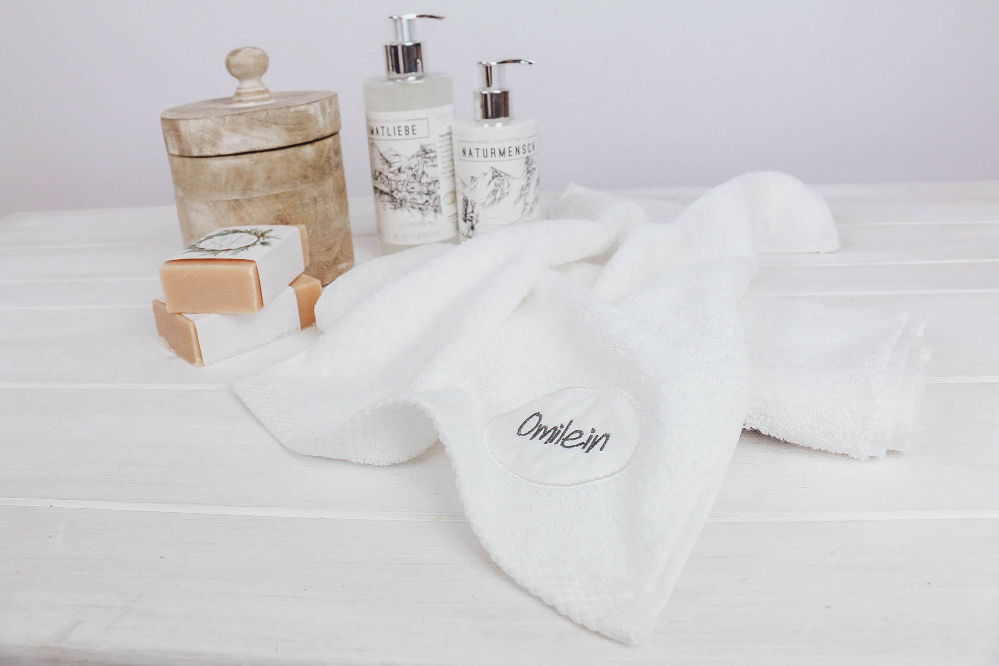 Gästehandtuch *Omilein*weiß