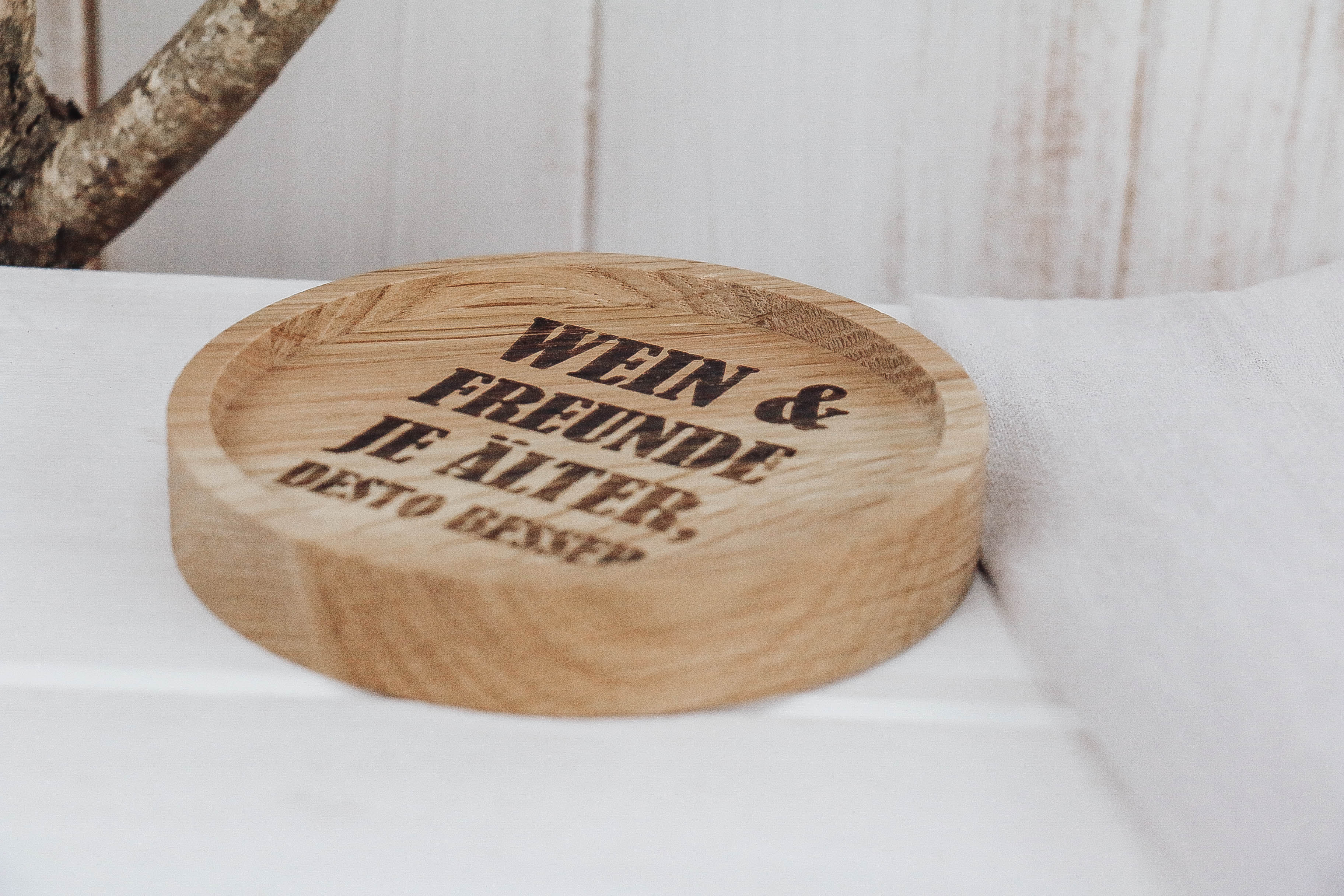 nischenladen-166 Untersetzer *Wein & Freunde je älter, desto besser*