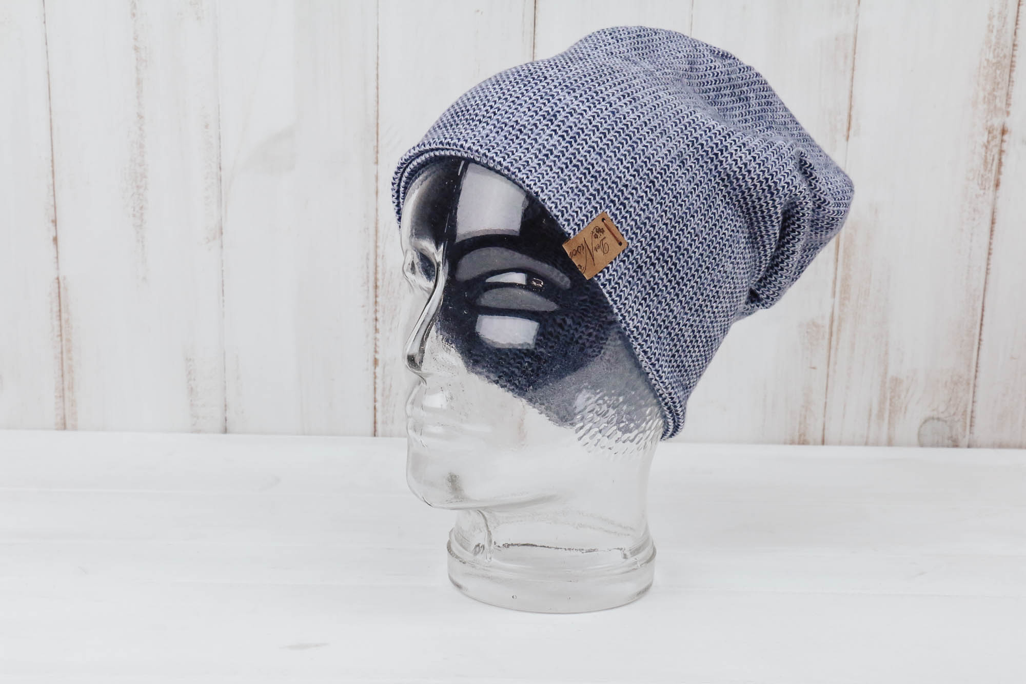 IMG_0465 Haube Recycling Jacquard blau