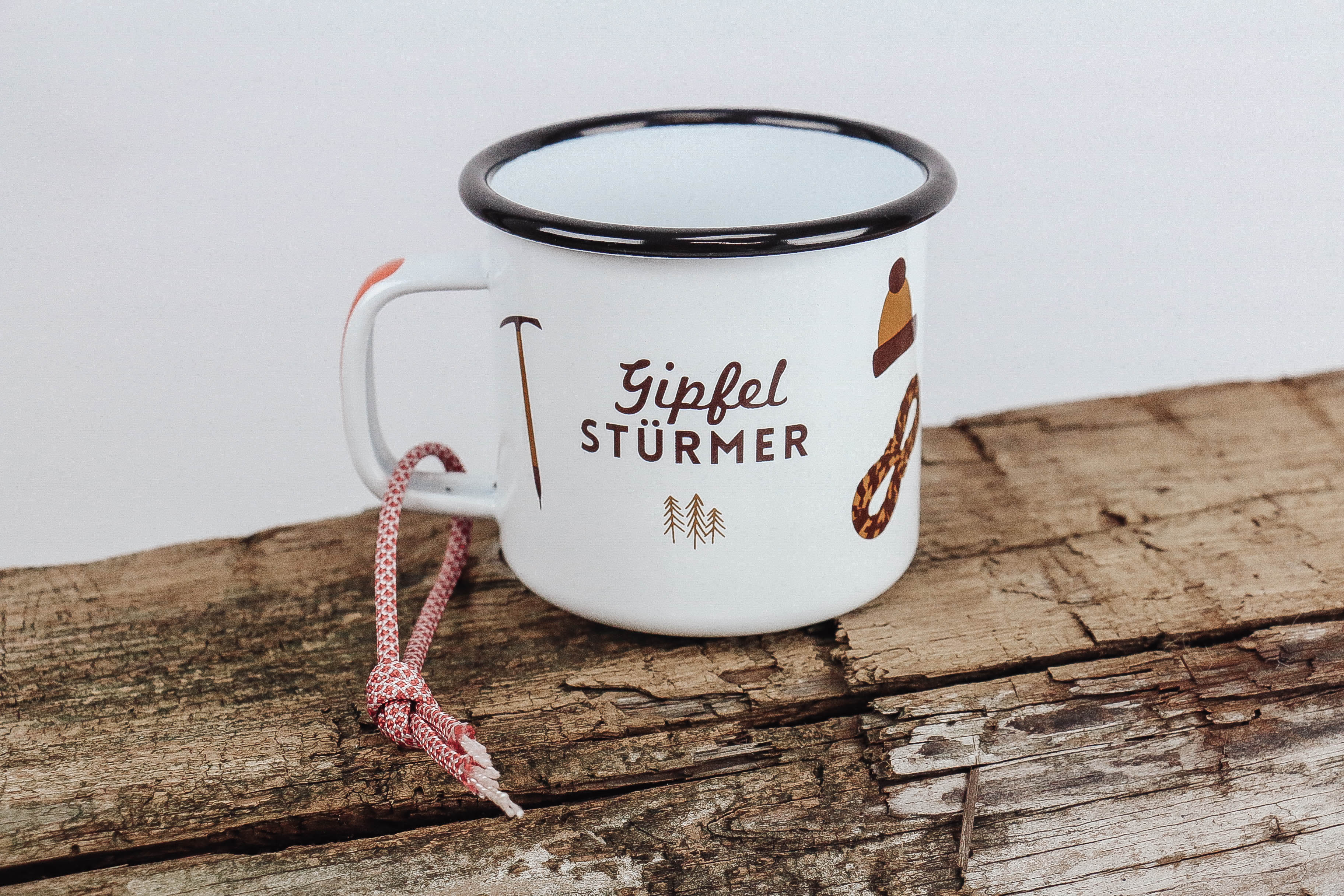 nischenladen-20gSEu8OM7TUxaW Emaille Becher *GipfelStürmer*