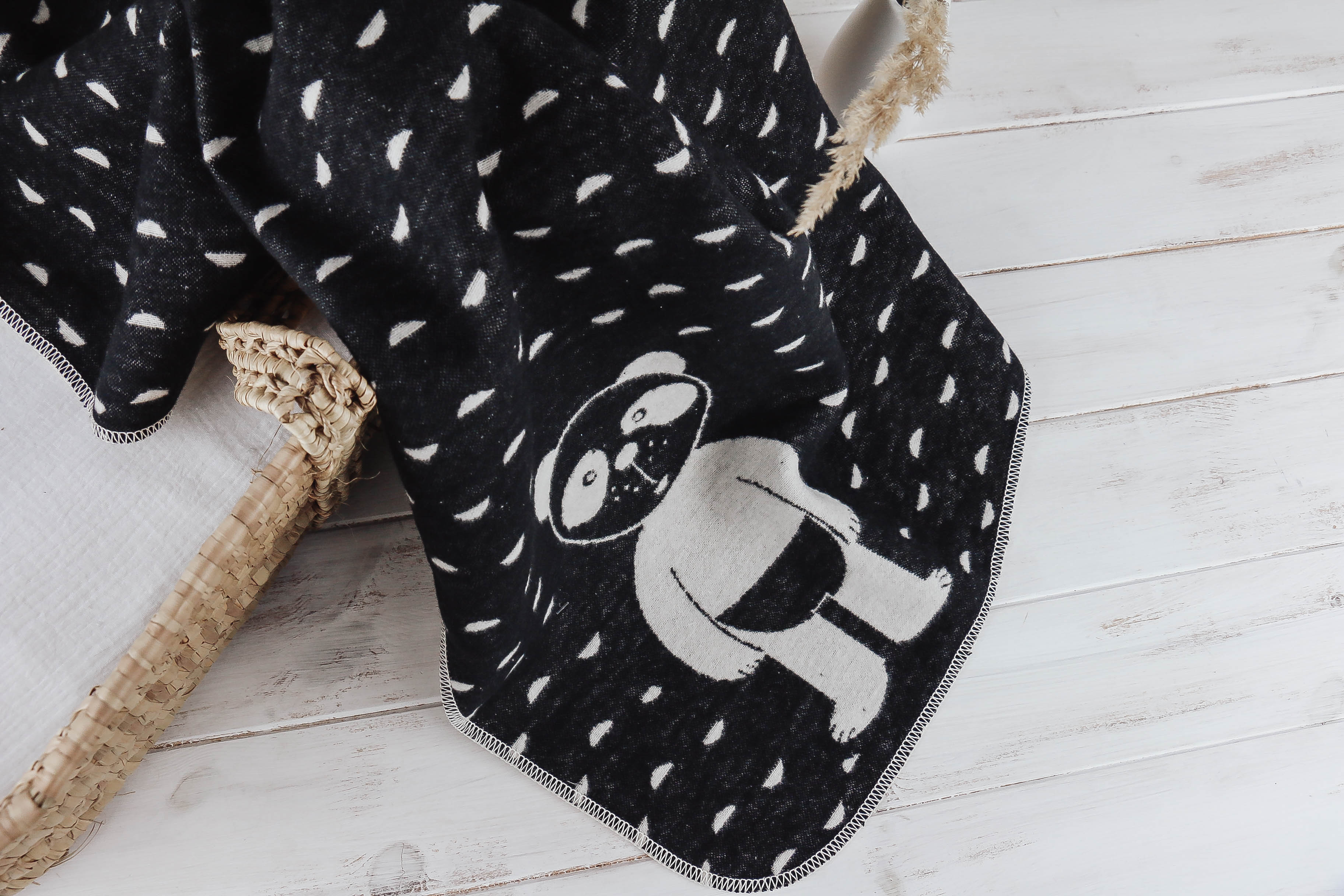 der-nischenladen-16QTNlD9vCViywb Babydecke Panda schwarz-natur