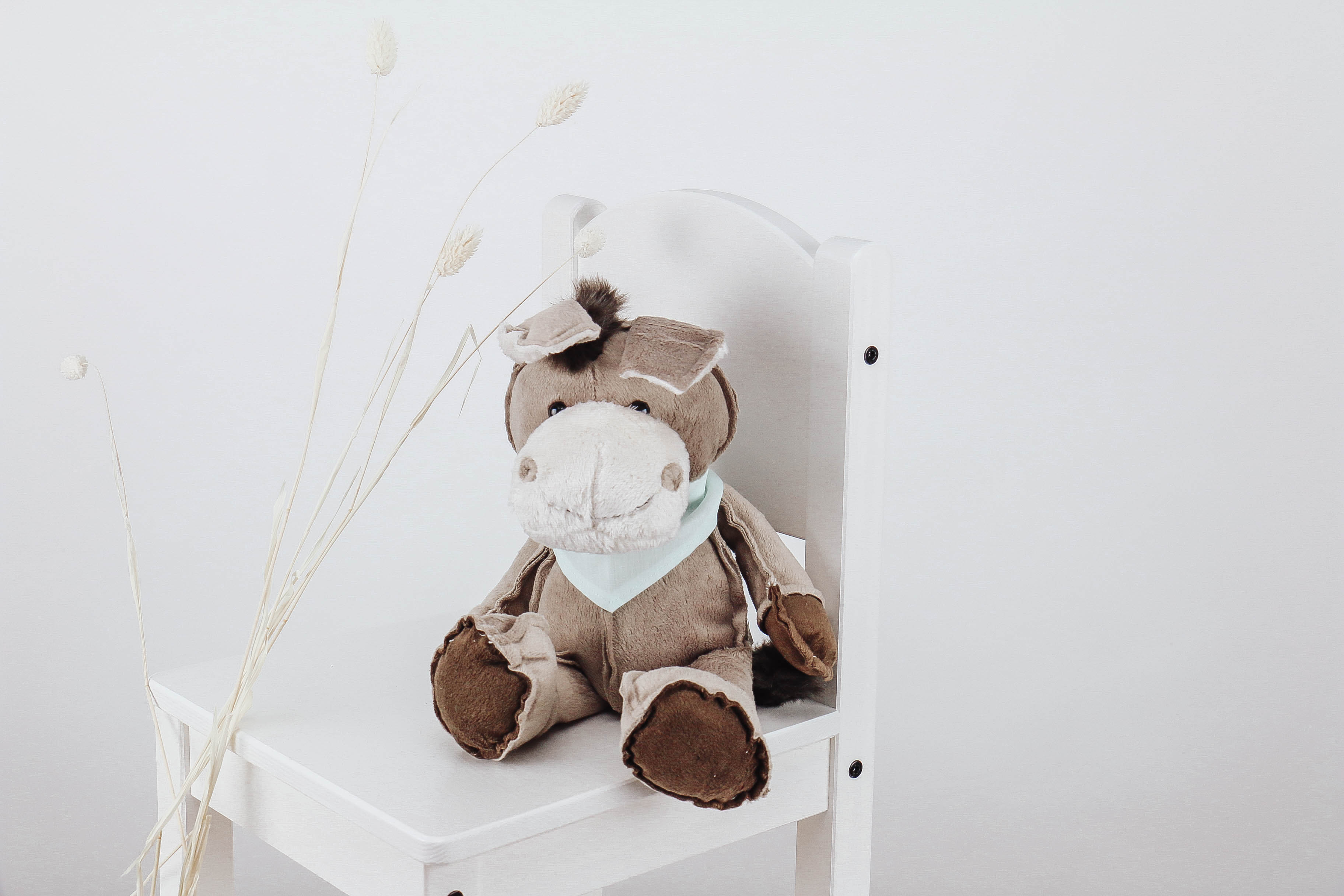 Nischenladen-900Ol8Zg6ngViQ8 Kuscheltier Esel braun mit besticktem Halstuch