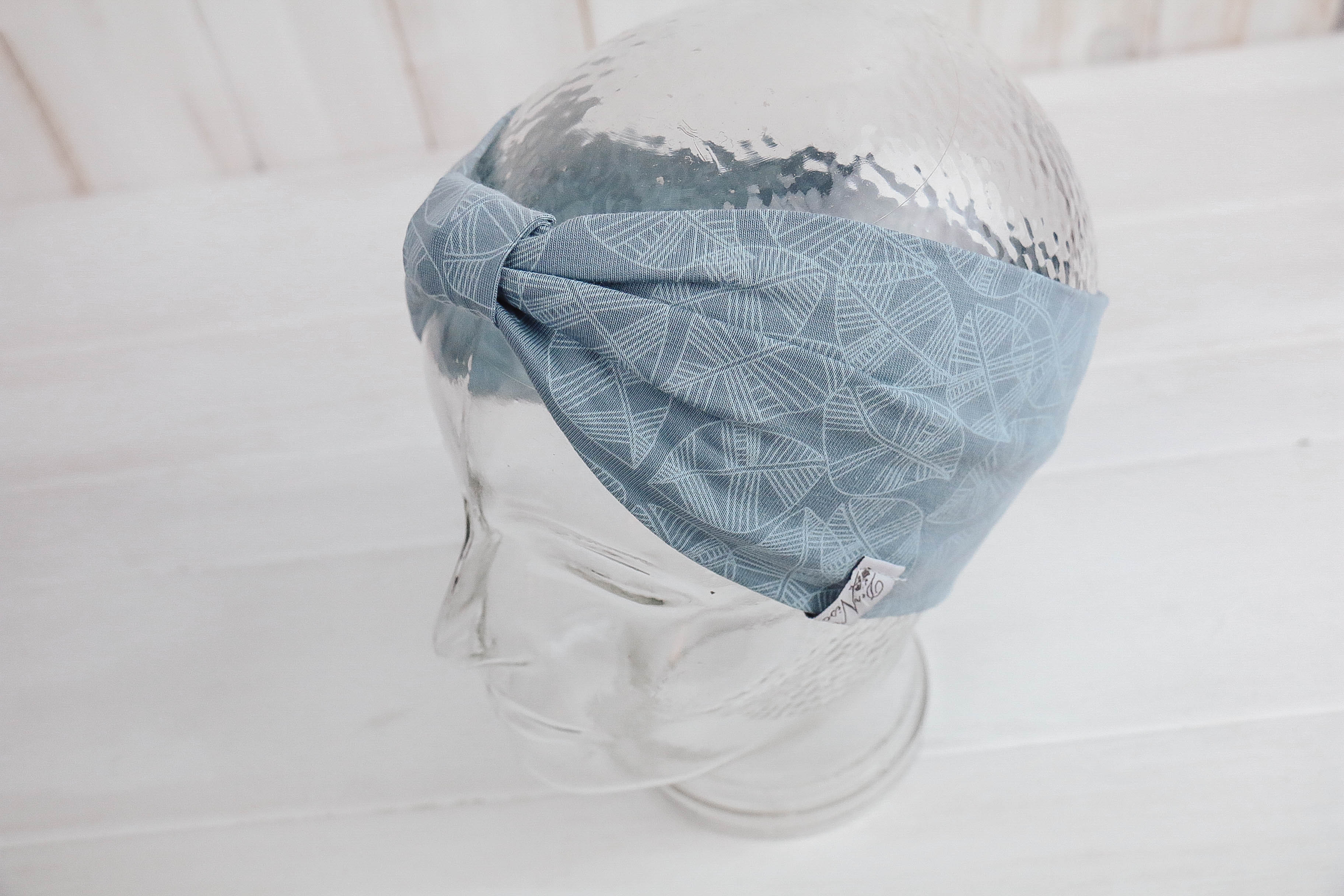 IMG_9171 Jersey Stirnband *Blätter blau*