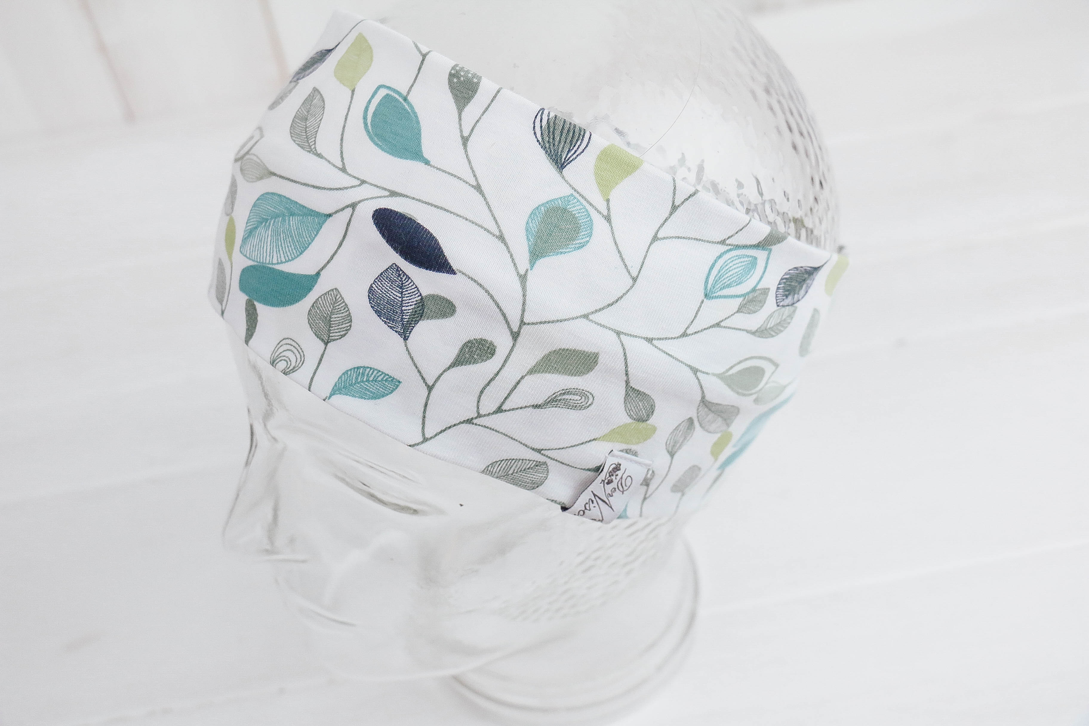 IMG_9157 Jersey Stirnband *Blättertanz weiß*