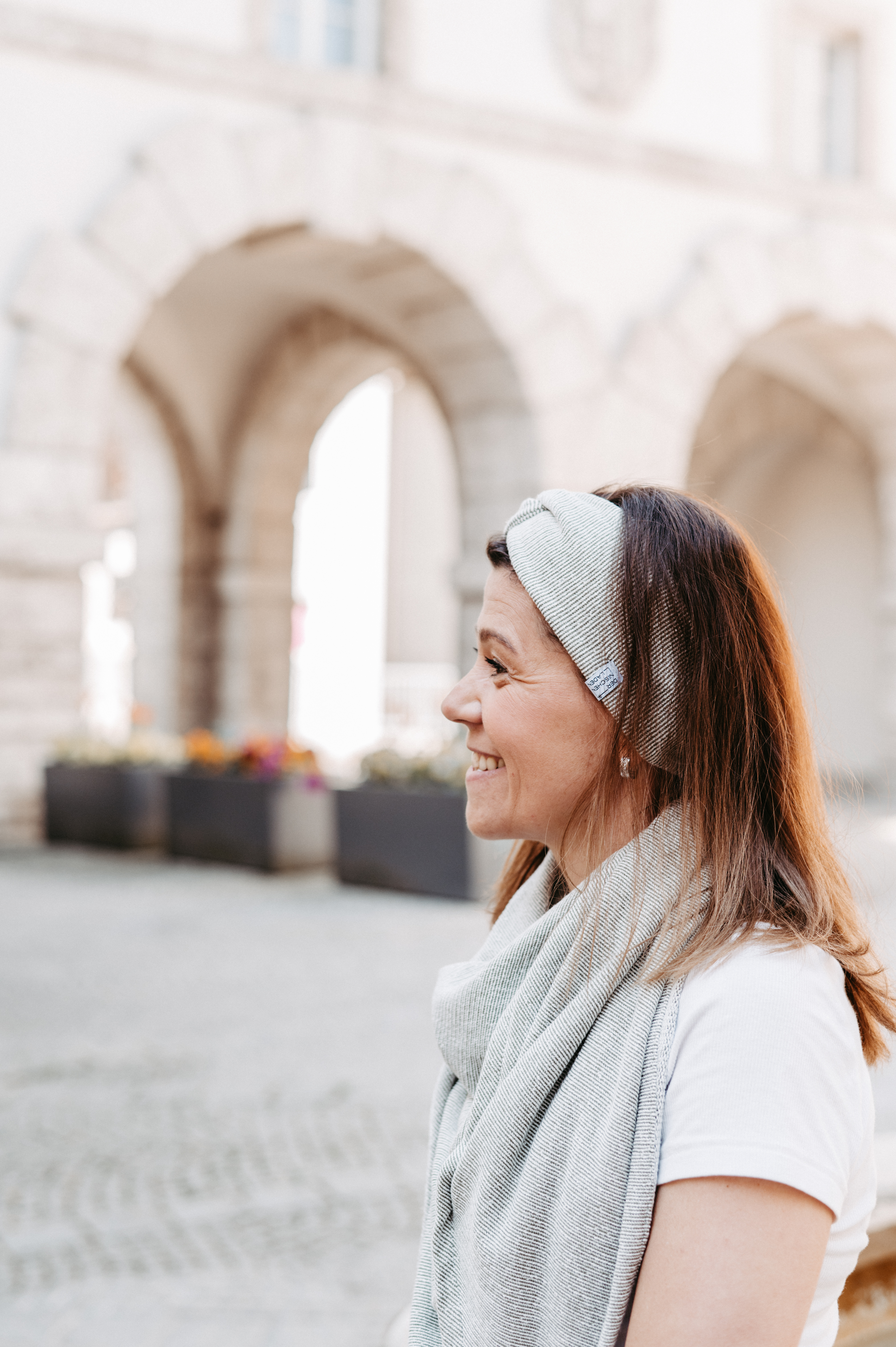 Stirnband gedreht grün Stirnband gedreht grün