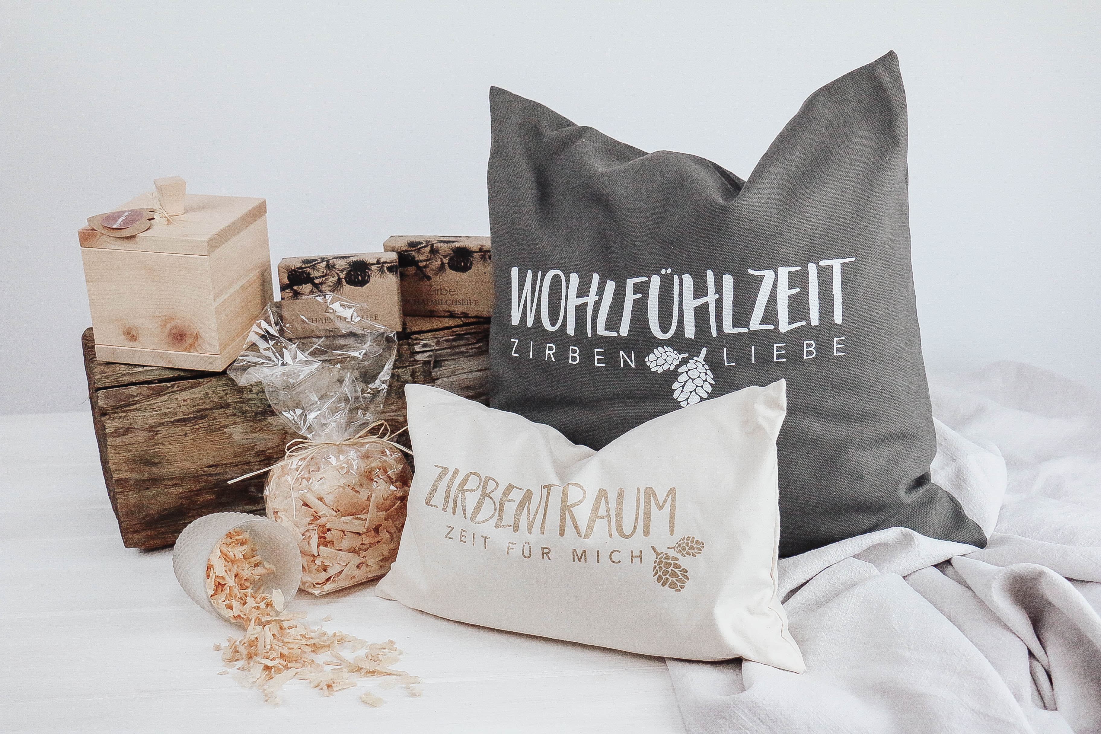 nischenladen-10NwwW6rl2CN141 Zirbenkissen *Wohlfühlzeit-Zirbenliebe* groß Anthrazit