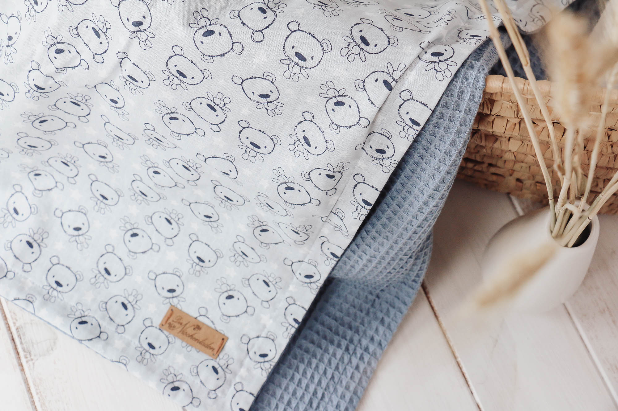 IMG_8530 Babydecke *Bärchen* blau