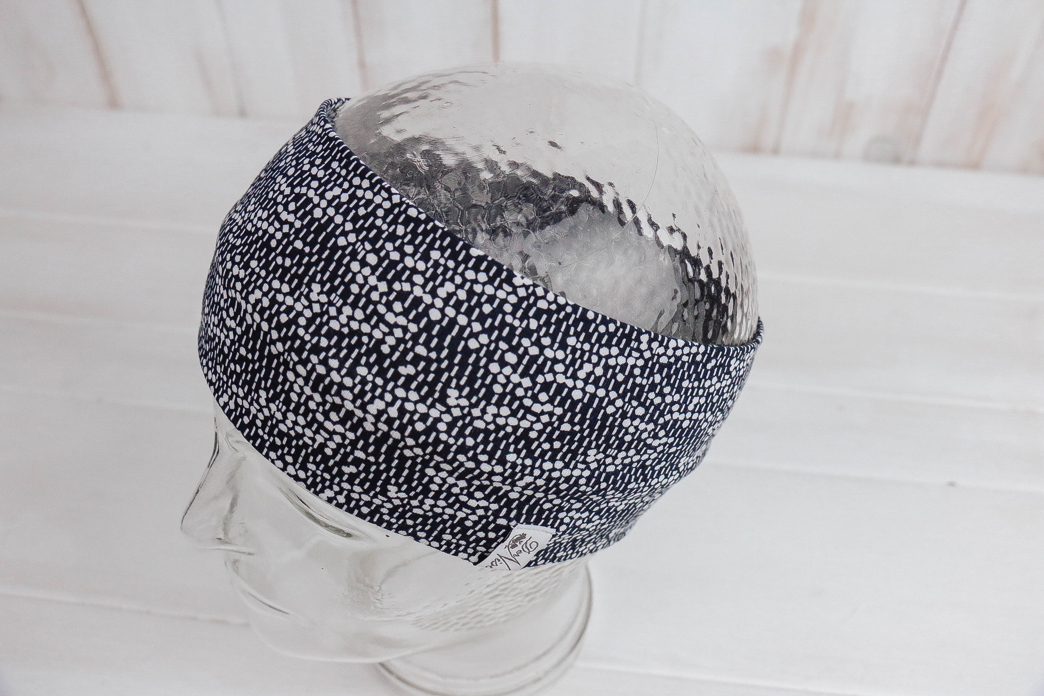 IMG_9186 Jersey Stirnband *Navy & White*