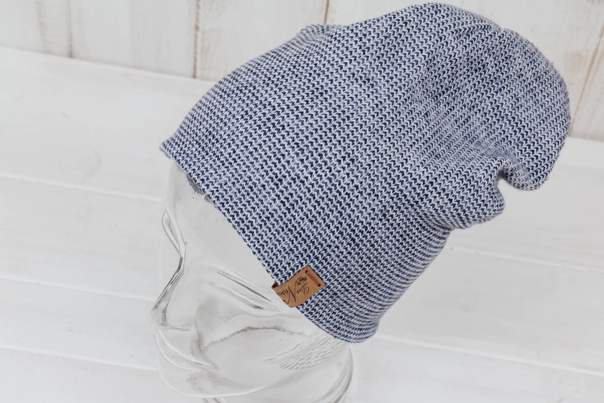 IMG_0466 Haube Recycling Jacquard blau