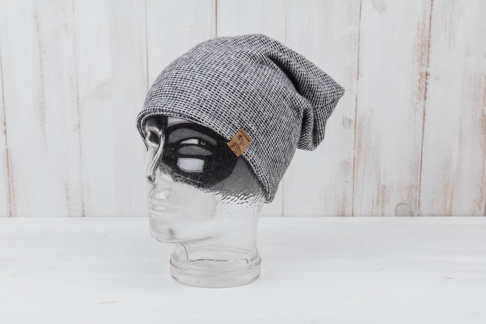 IMG_0467 Haube Recycling Jacquard schwarz