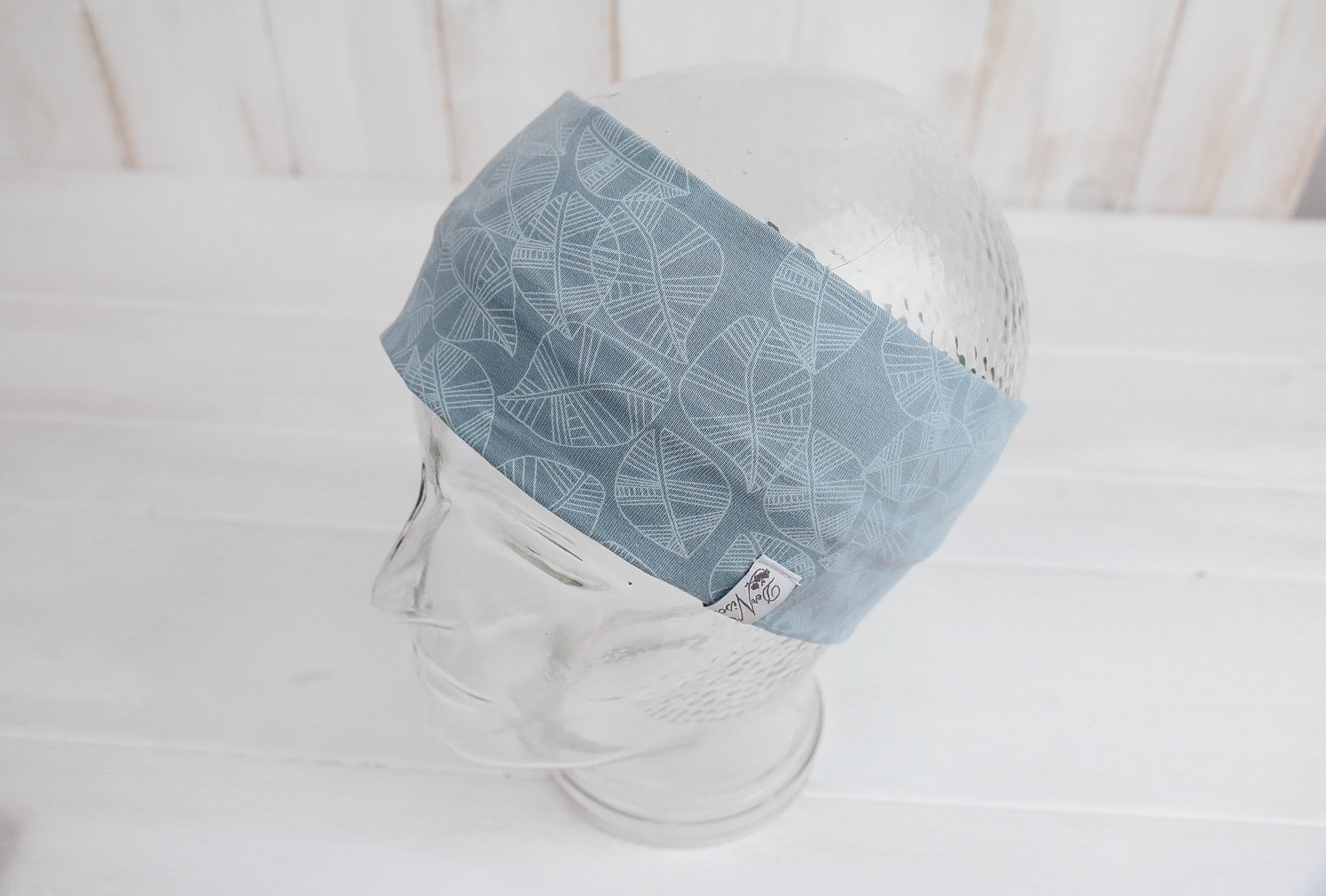 IMG_9173 Jersey Stirnband *Blätter blau*