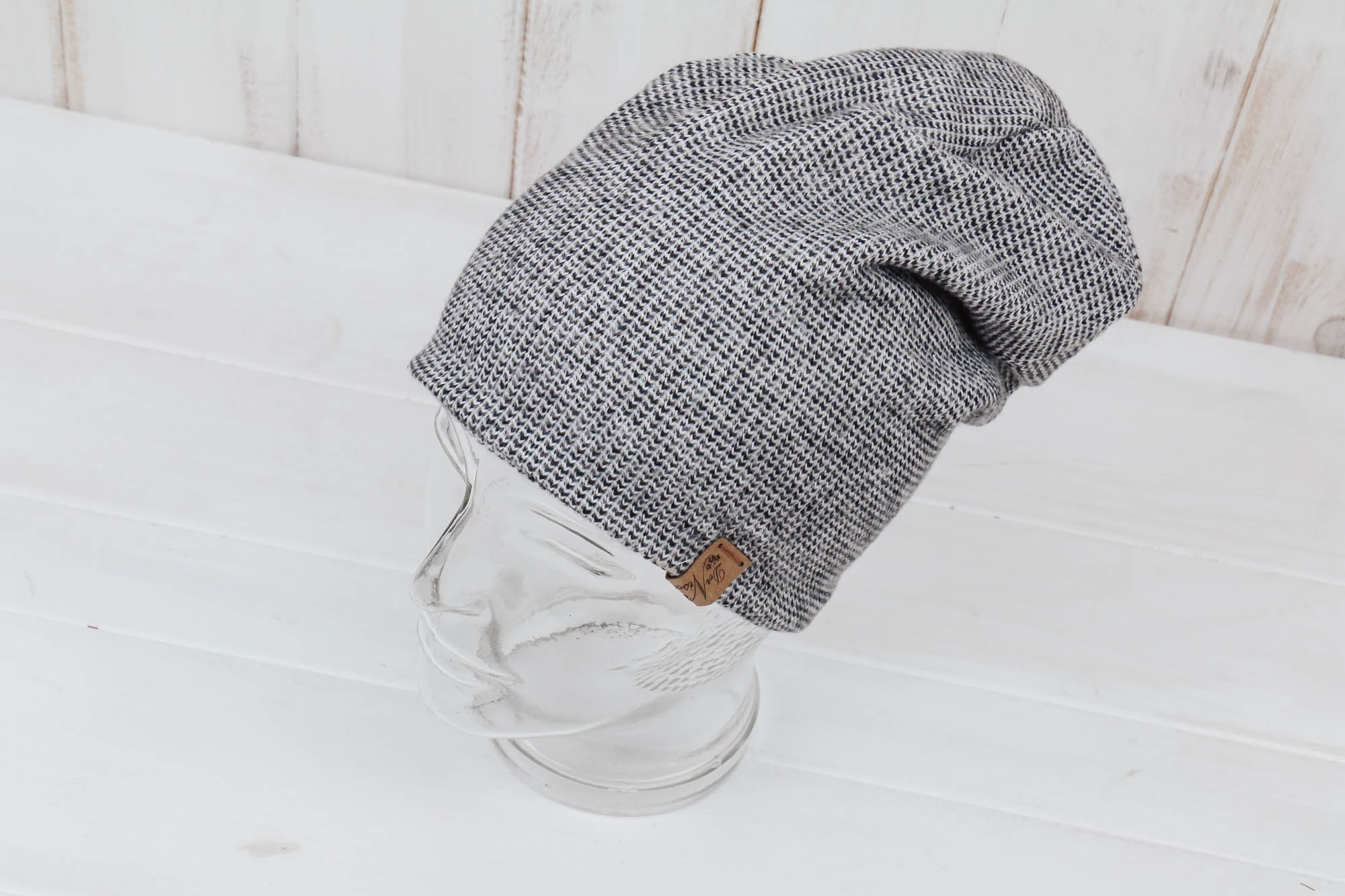 IMG_0468 Haube Recycling Jacquard schwarz