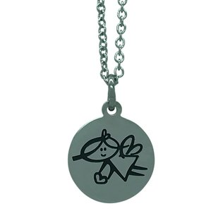 Schutzengel-Kette Edelstahl-Kette Schutzengel