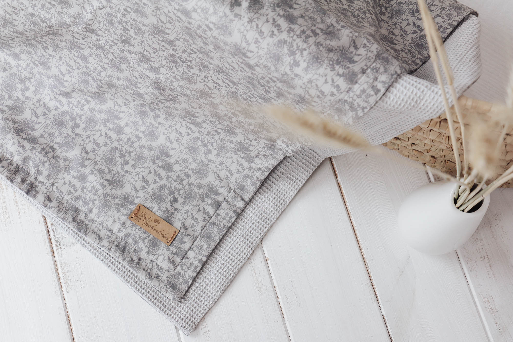 IMG_8541 Babydecke *Wieseblume* grau