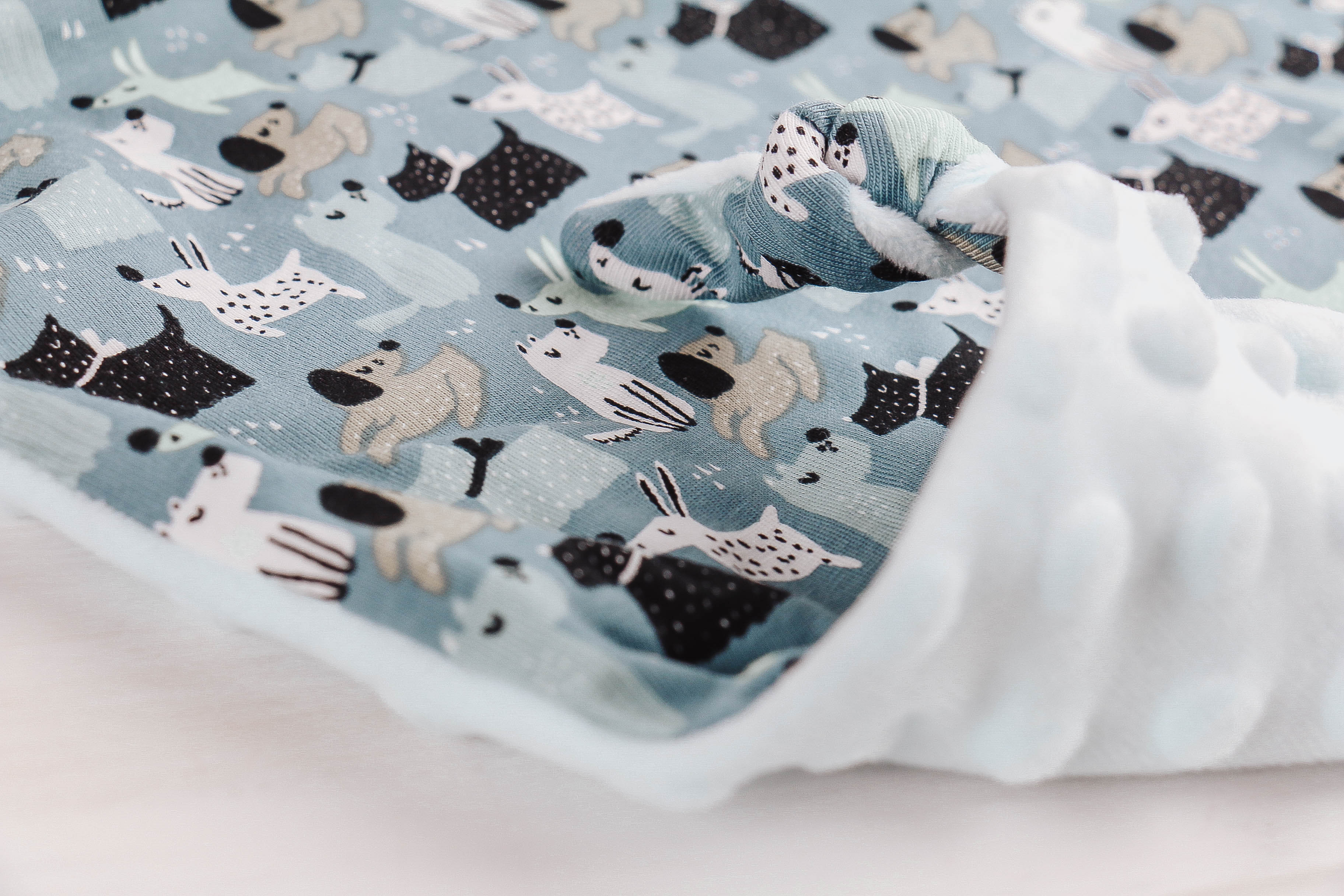 Nischenladen-264pYSdzaMDE9WV Schmusetuch Hunde blau