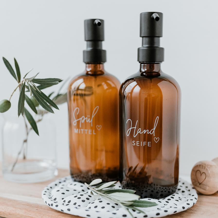 Seifenspender Spülmittel braun 500ml