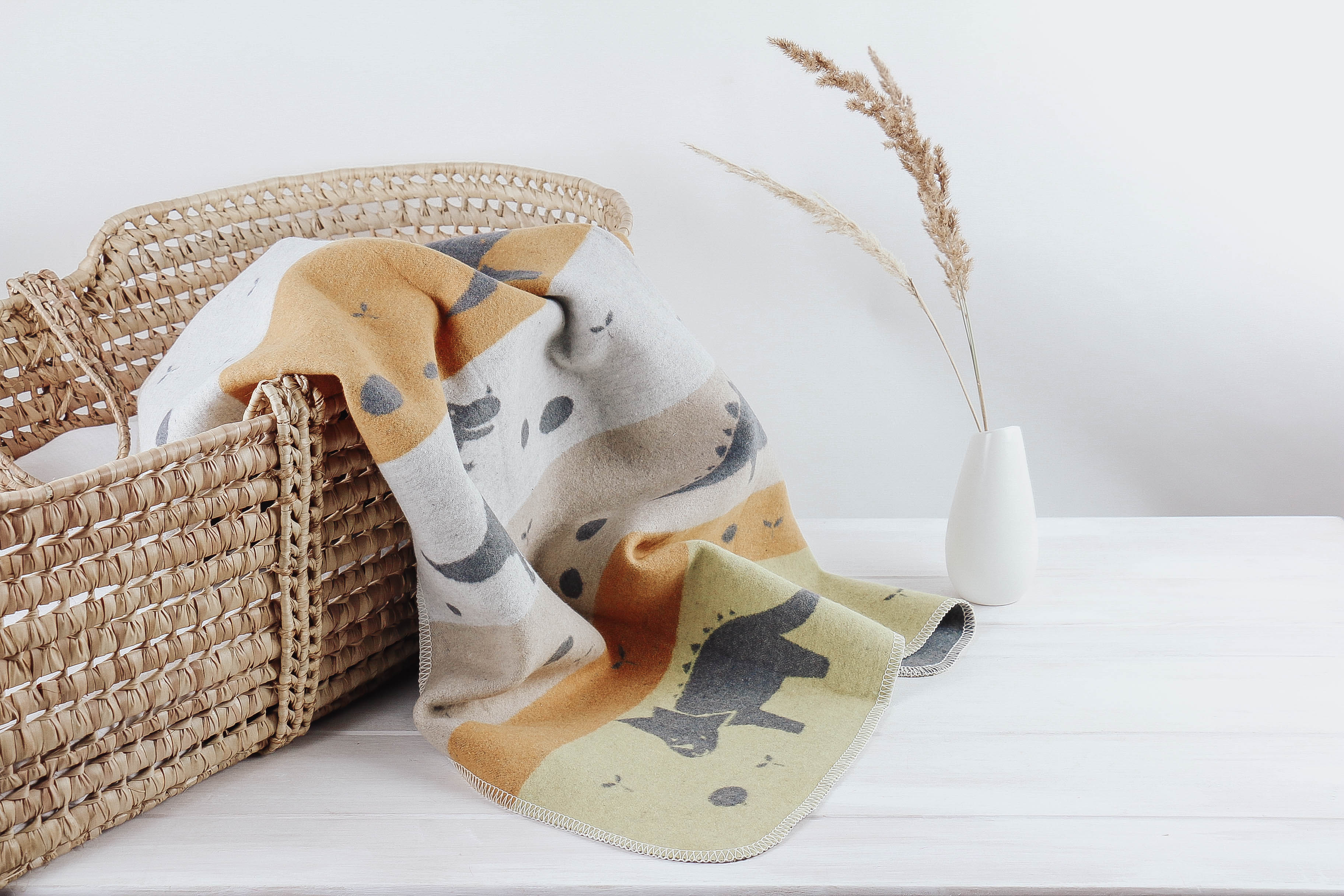 Nischenladen-534HoFFb4LNhzFI Babydecke Dinosaurier grau