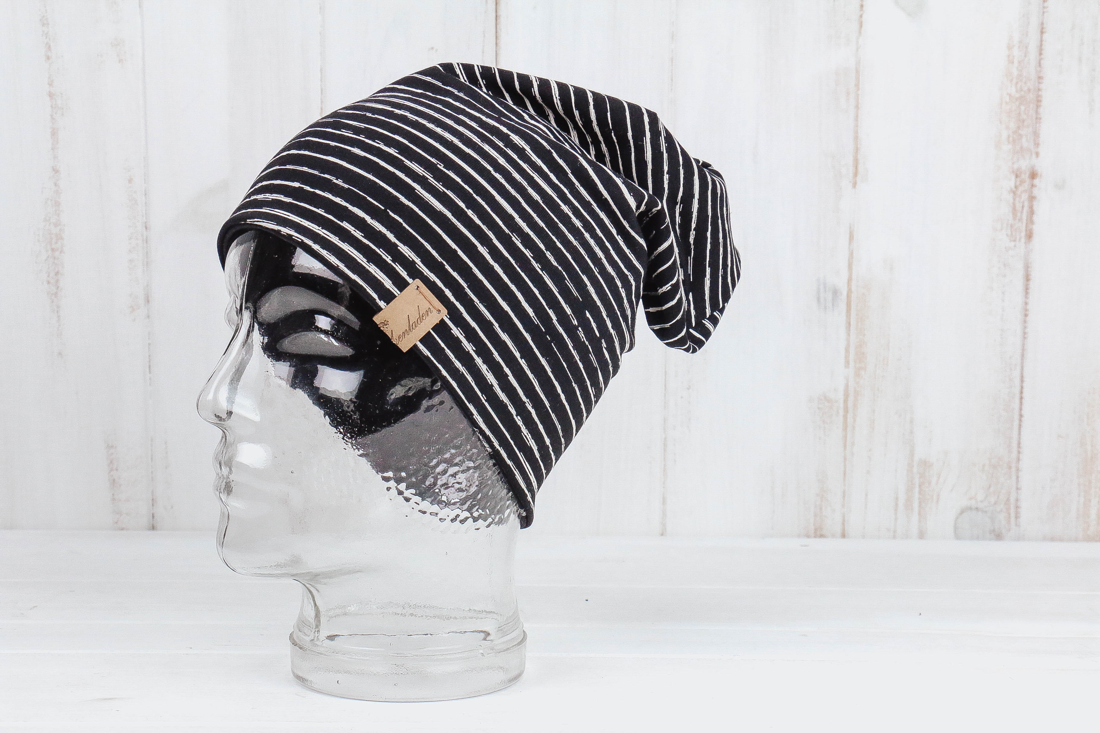 IMG_9471 Jersey Haube *Federspiel schwarz/weiß*