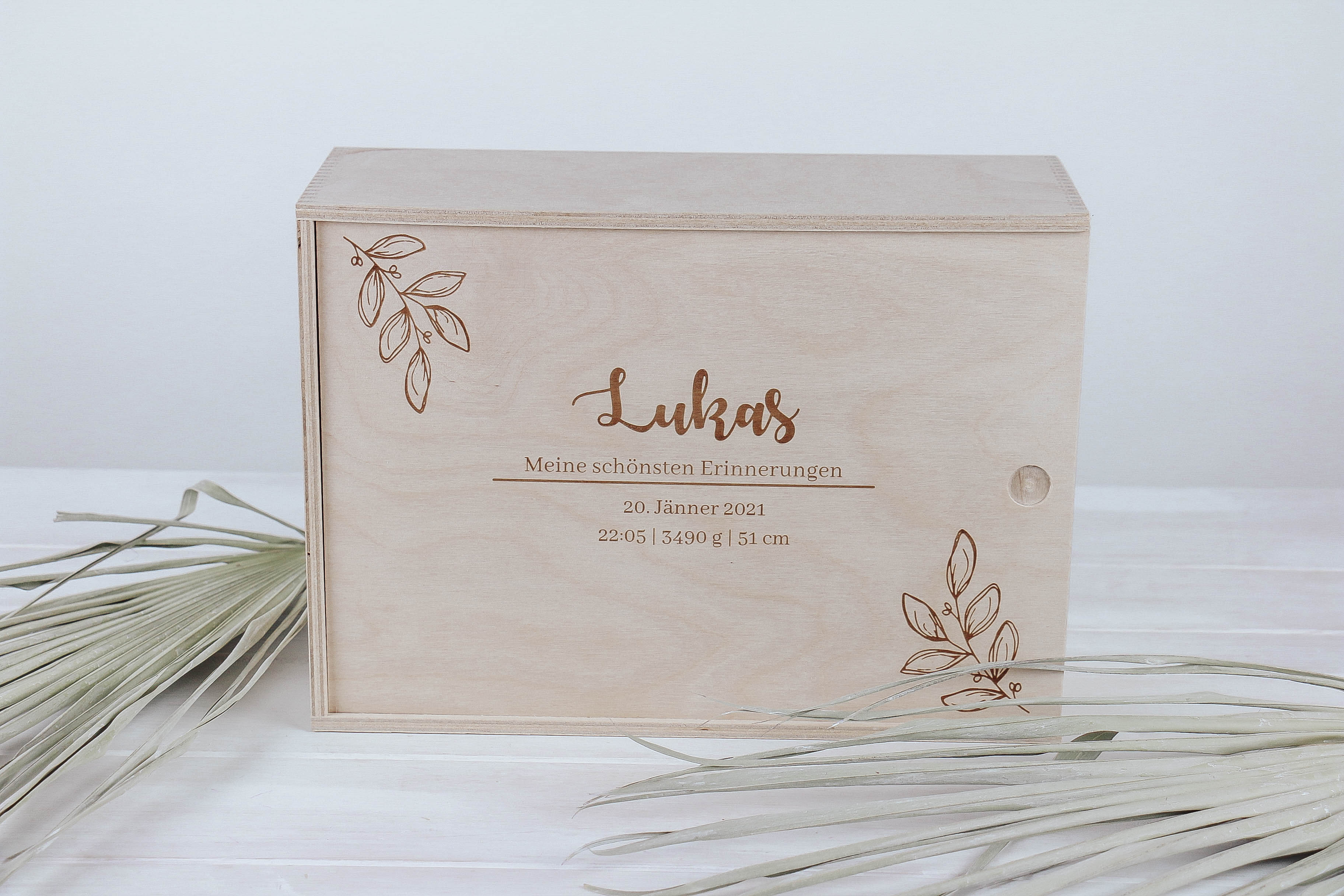 Nischenladen-53LcTf4crUvzc3h Erinnerungsbox Blätter personaliersiert