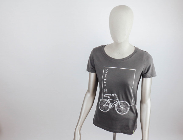 Damen T-Shirt *Steyr Fahrrad* Anthrazit
